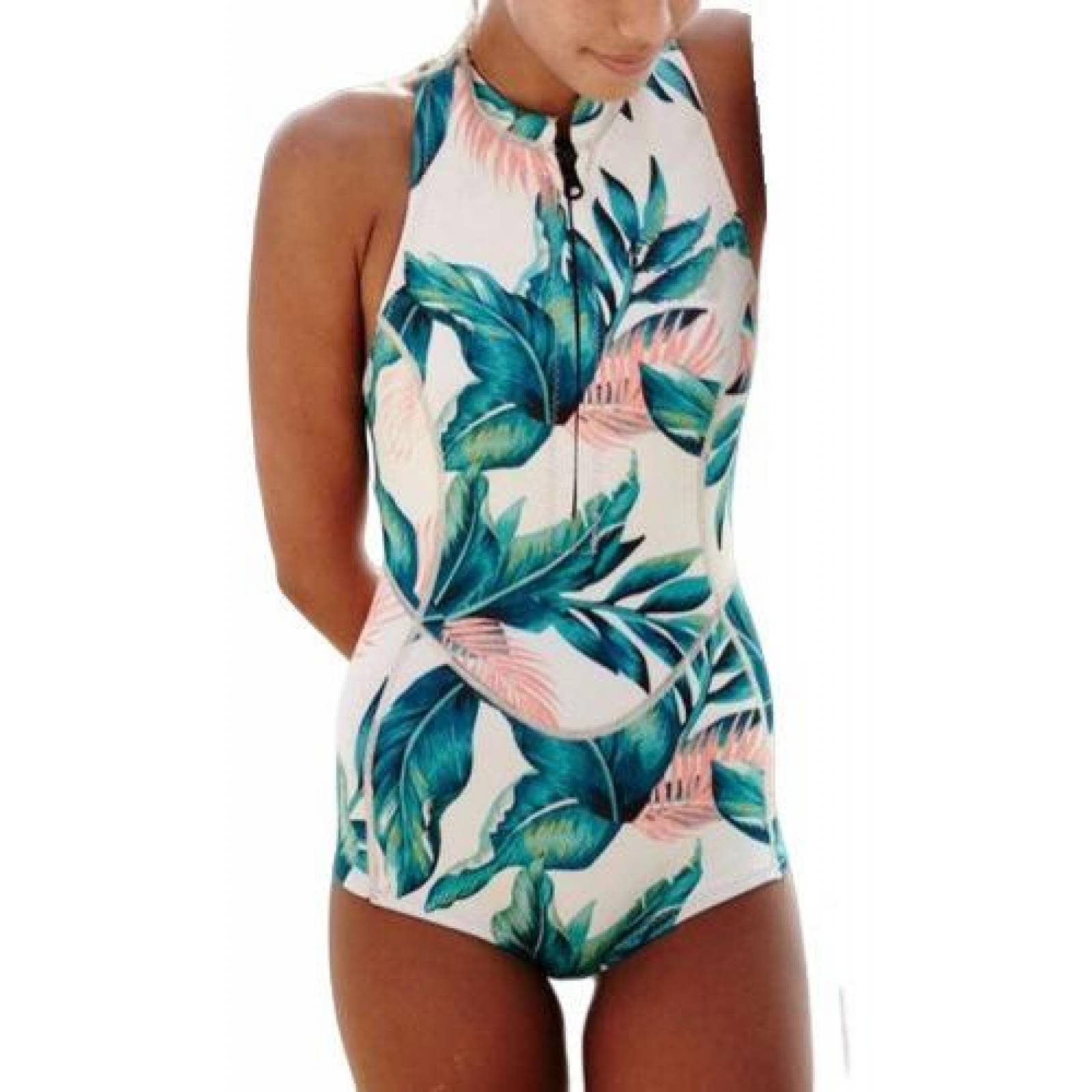 Traje De Baño Dama Una Pieza Diseño Estampado Mpb-359 