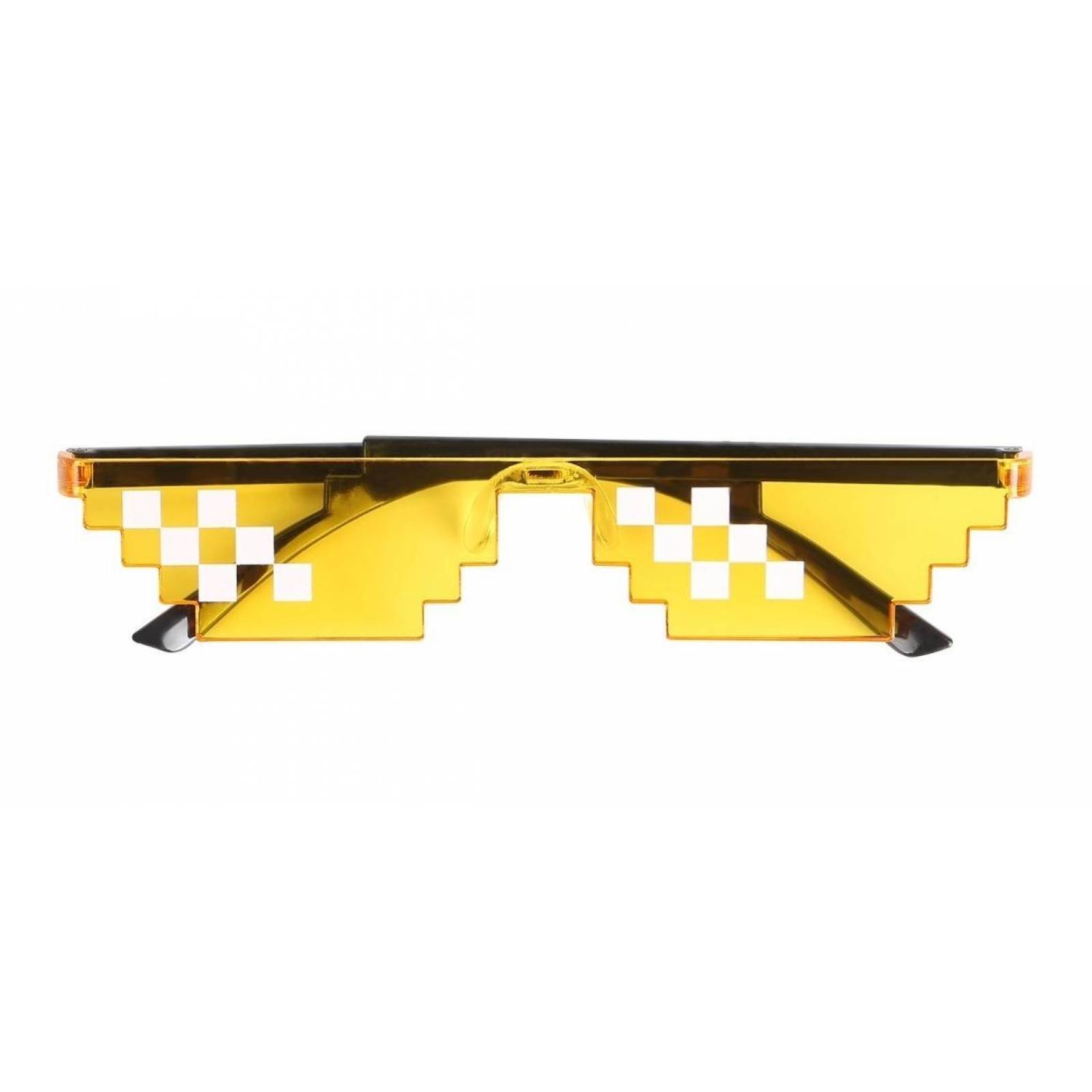 Thug Life Lentes Gafas Pixel Mosaico Meme Divertidas A-070 Amarillo