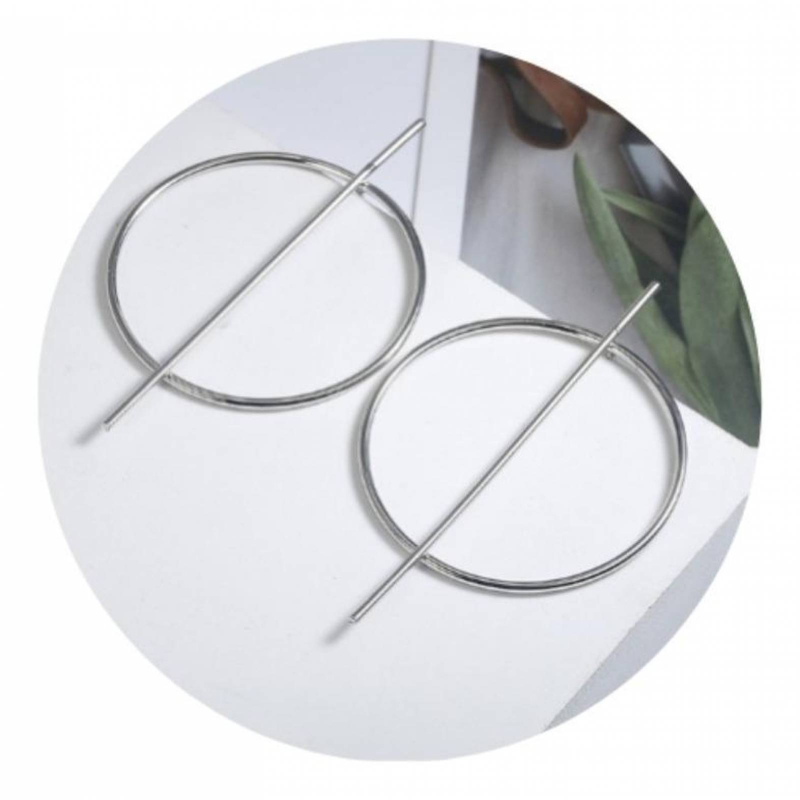 Elegantes Aretes Geométricos De Tendencia Mpb-467 ez17silver