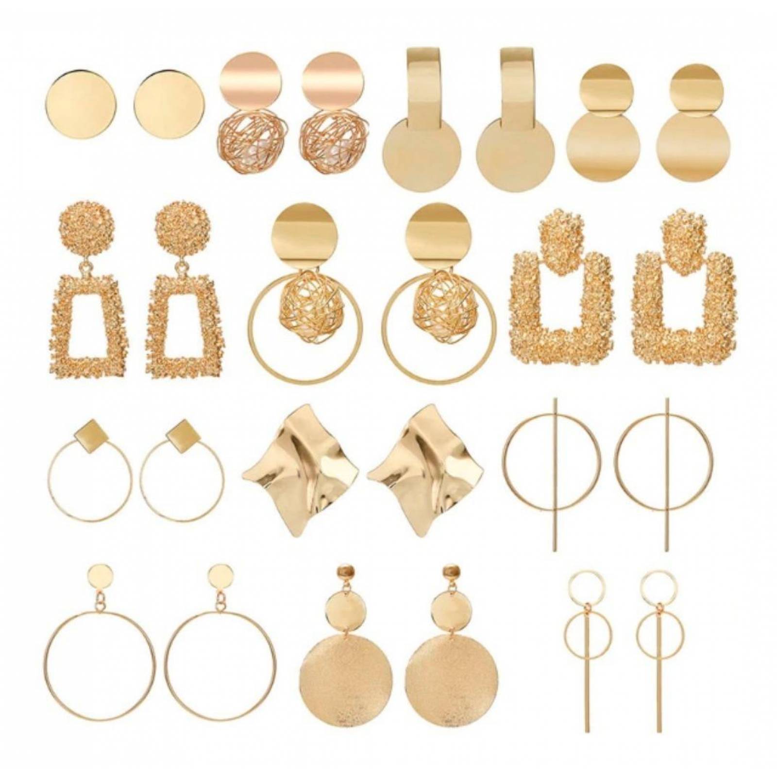 Elegantes Aretes Geométricos De Tendencia Mpb-467 e0153gold