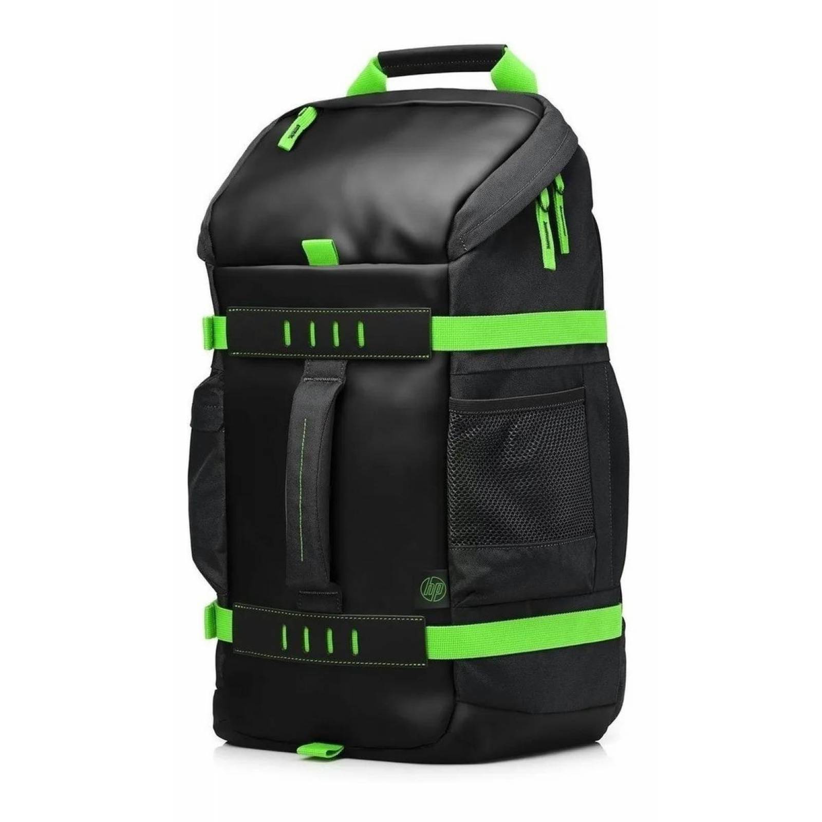 Mochila Para Laptop Hp Odyssey 15.6 Gamer/school T5p98aa Negro/Verde