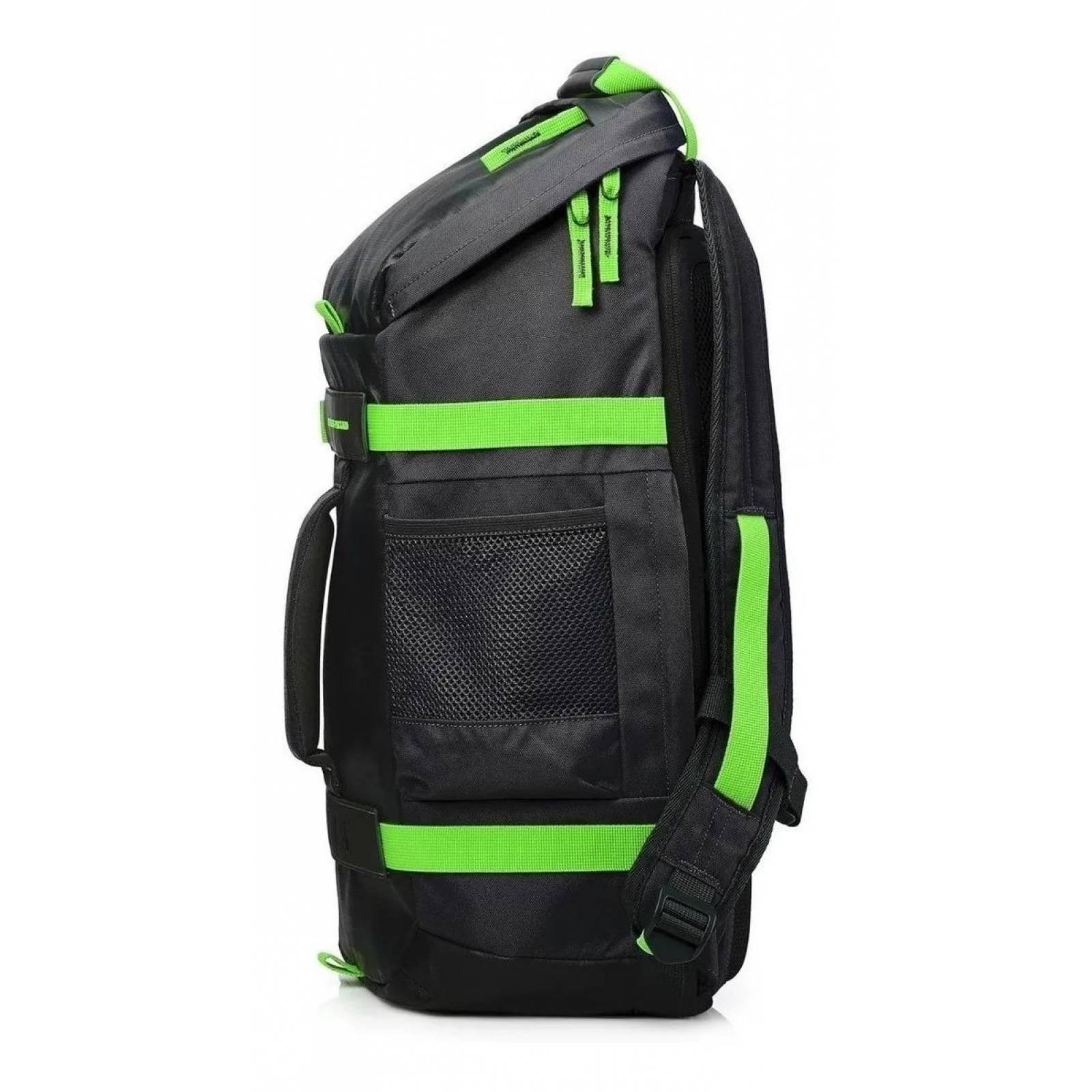 Mochila Para Laptop Hp Odyssey 15.6 Gamer/school T5p98aa Negro/Verde