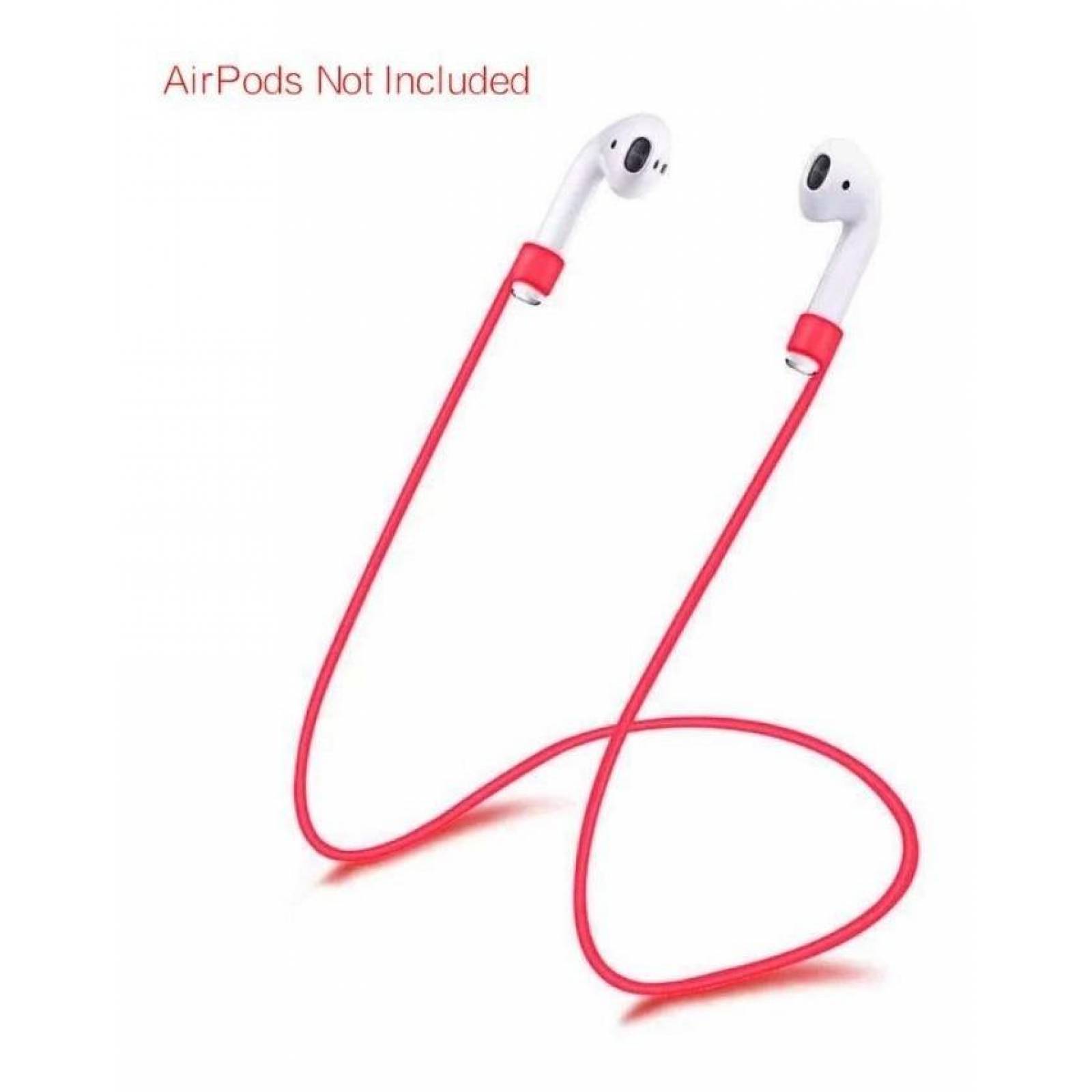 Correa Para Audifonos Air De Silicon 55cm A-011 Rojo