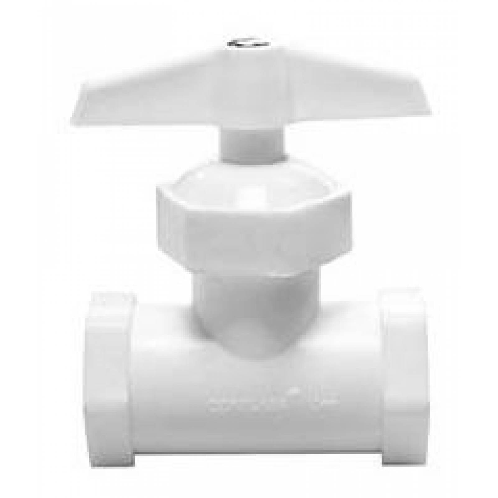 Llave De Paso 1/2 Pulgada Blanco 