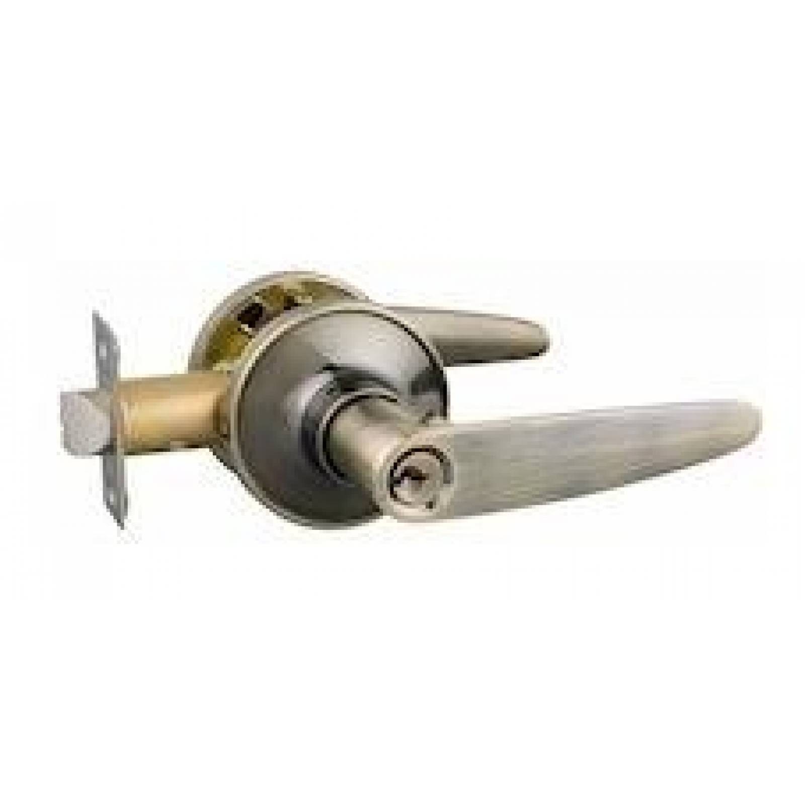 Manija Defiant Entrada Con Llave Latón Antiguo 