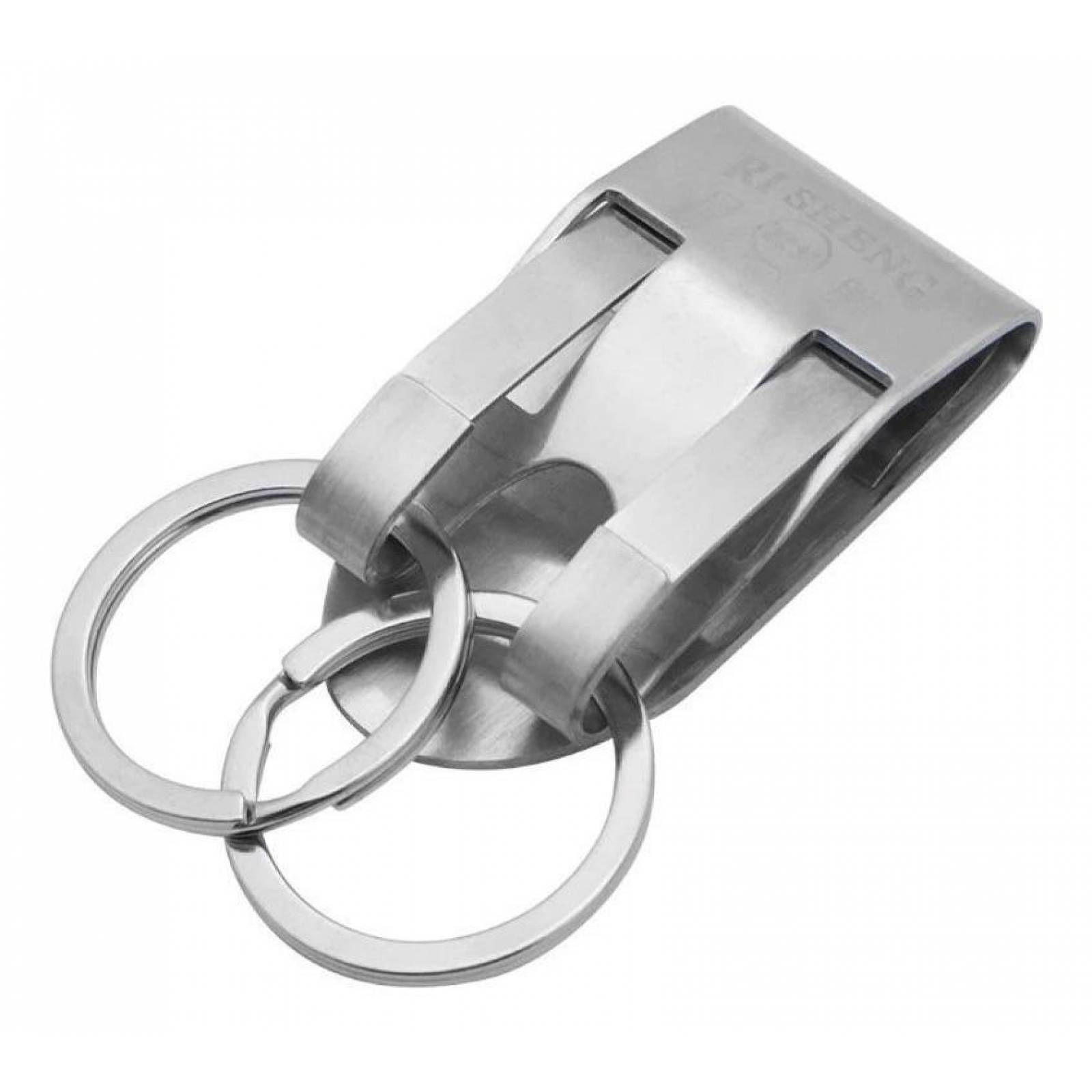 Clip De Seguridad Para Cinturón Resistente Llaveros A-089 Gris DOBLE