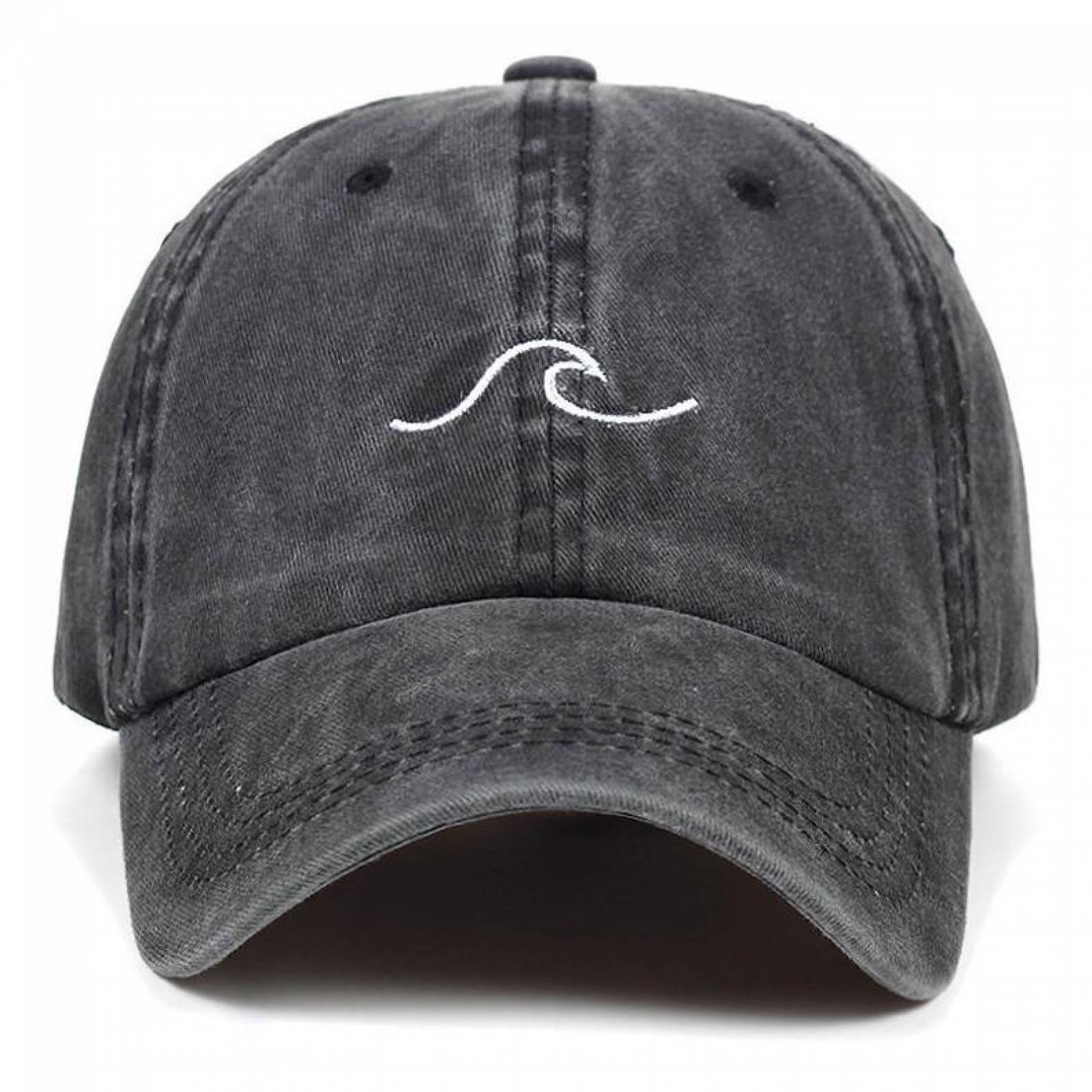 Gorra Deslavada Bordado De Ola Unisex A-037 