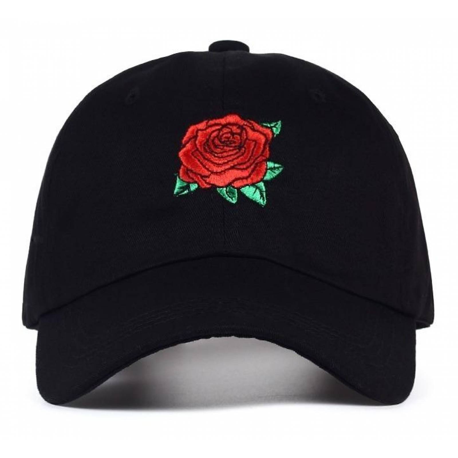 Gorra Bordado Flor Rosa Unisex Varios Colores A-047