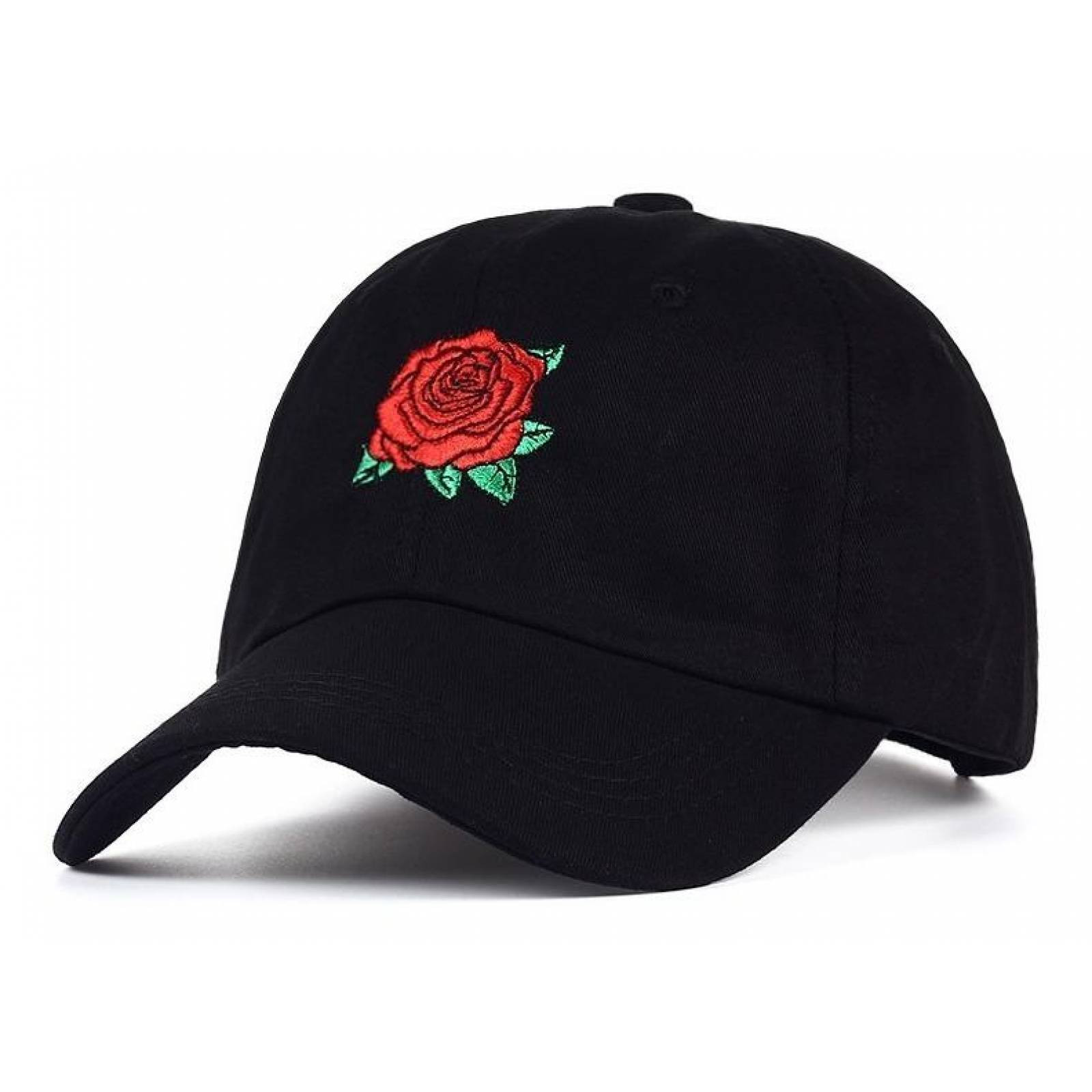 Gorra Bordado Flor Rosa Unisex Varios Colores A-047