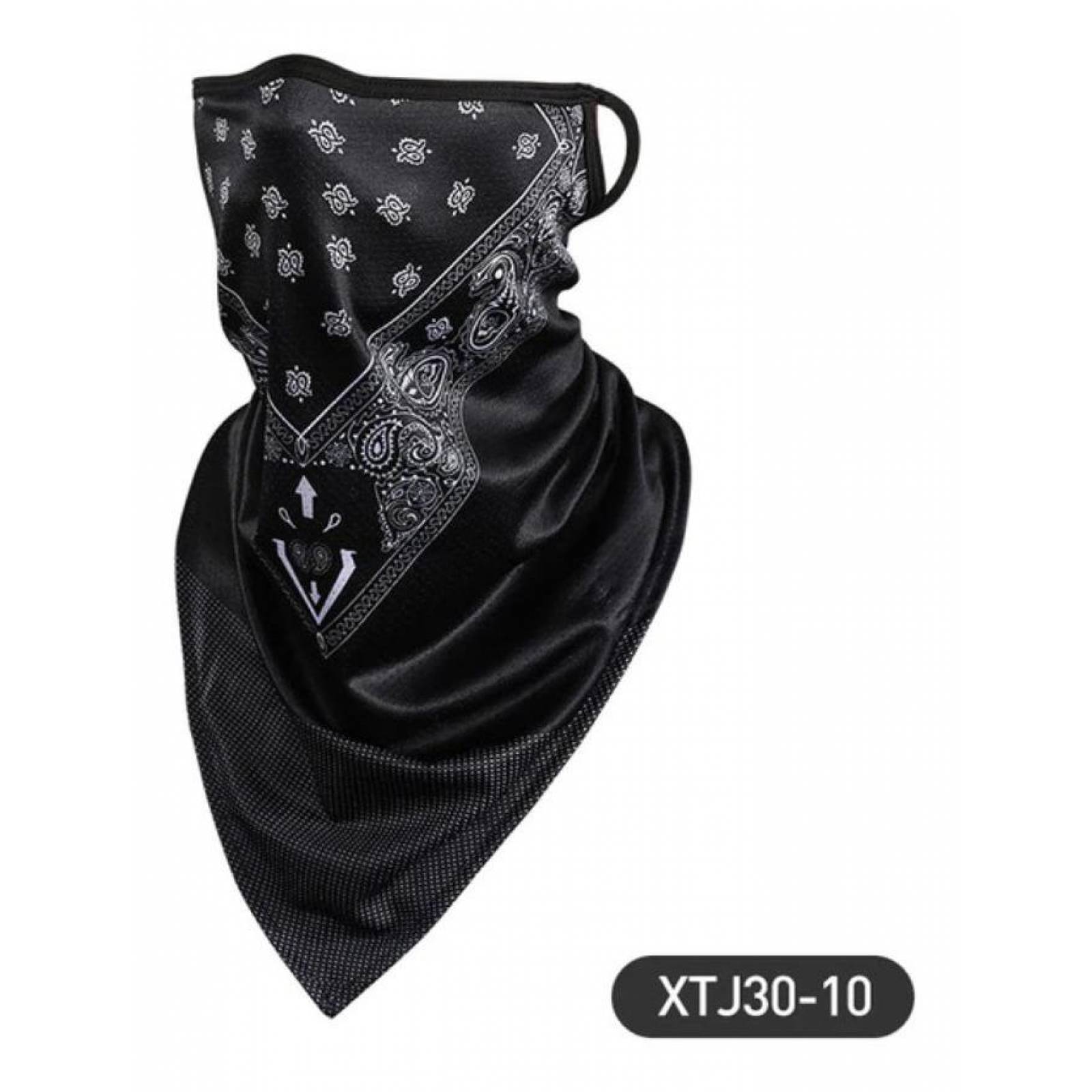 Bandana Pasamontañas Paliacate Motociclista A-032 Blanco NEGRO