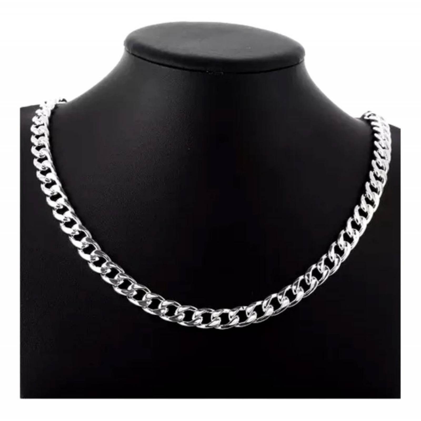 Cadena Tejido Cubano Acero Inoxidable Grosor 9.5mm Mpb-576 LARGO 50 cm GROSOR 9.5 mm 9.5 mm GROSOR / 50 cm LARGO