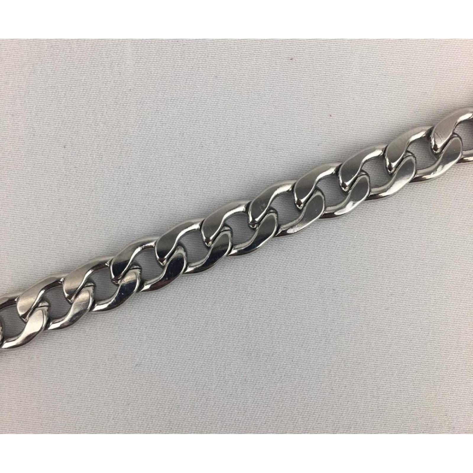 Cadena Tejido Cubano Acero Inoxidable Grosor 9.5mm Mpb-576 LARGO 50 cm GROSOR 9.5 mm 9.5 mm GROSOR / 50 cm LARGO