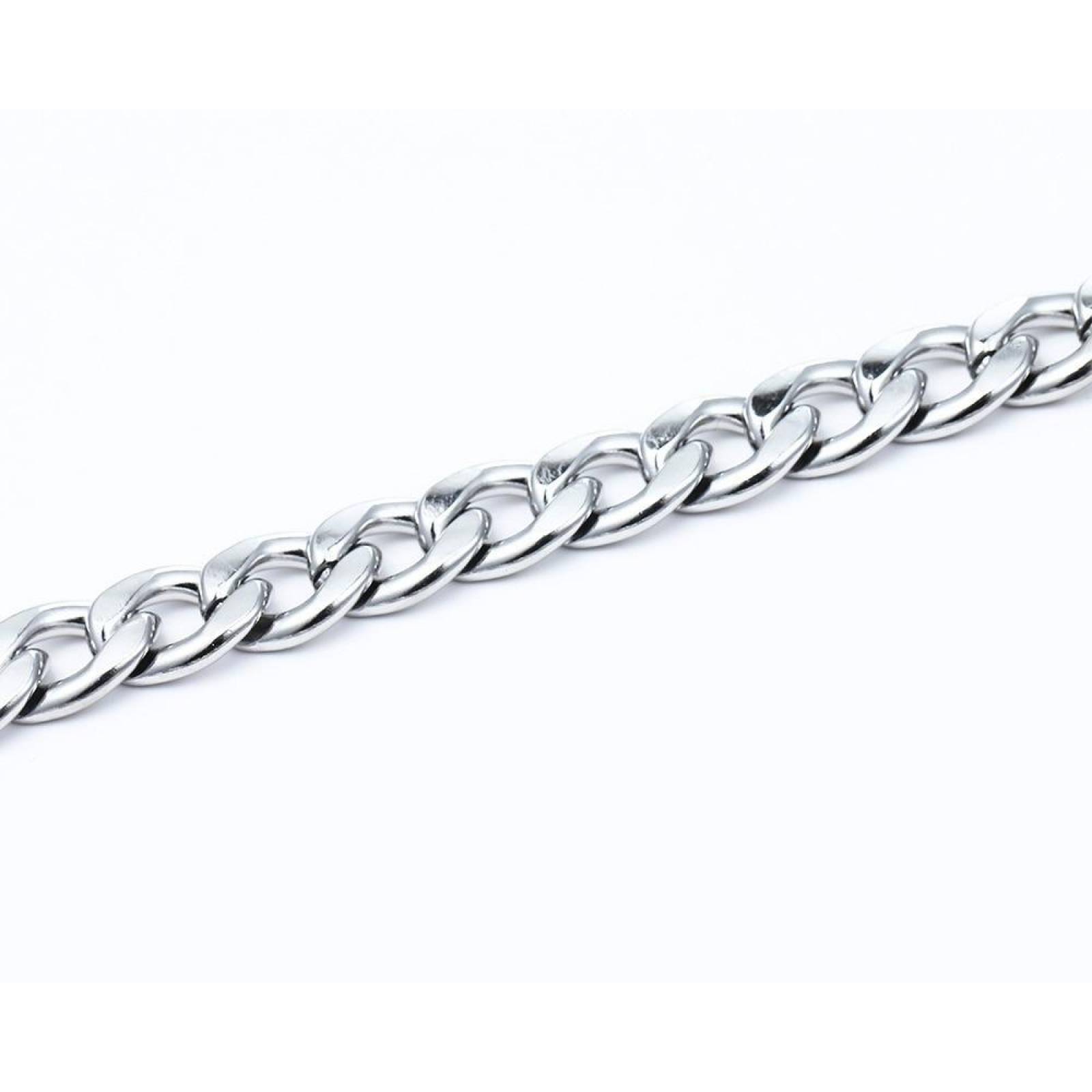 Cadena Tejido Cubano Acero Inoxidable Grosor 9.5mm Mpb-576 LARGO 70 cm / GROSOR 9.5 mm 9.5 mm GROSOR / 70 cm LARGO