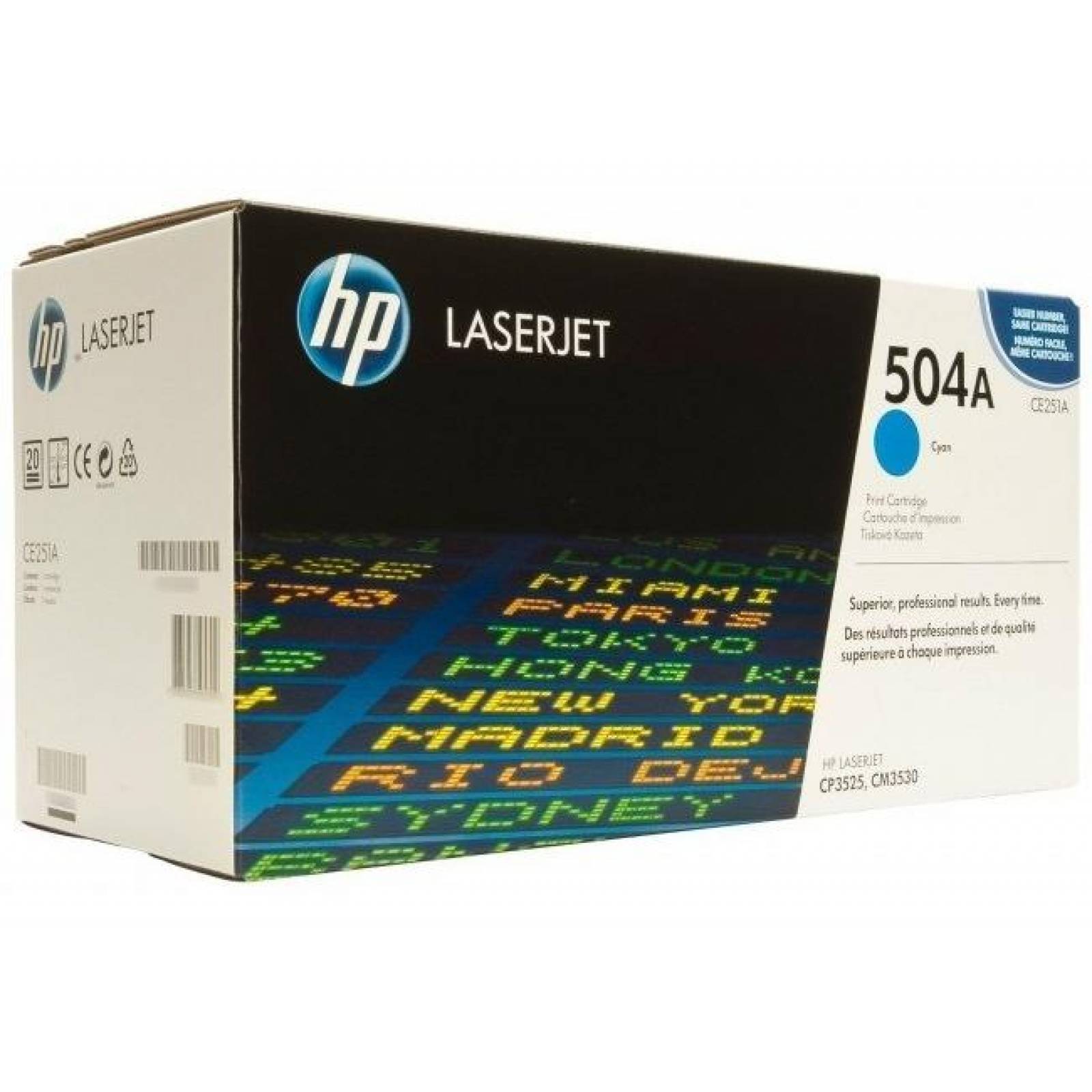 Toner Hp 504a Cian Laserjet Cp3525/cm3530 (ce251a) 