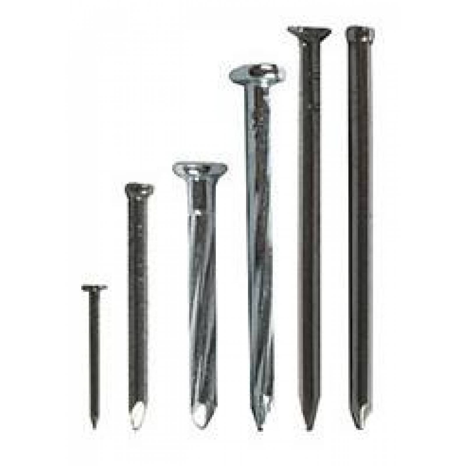 Surtido De Clavos 1, 1 1/2, 2, 3/4 De Pulgada Plata 300 Gr