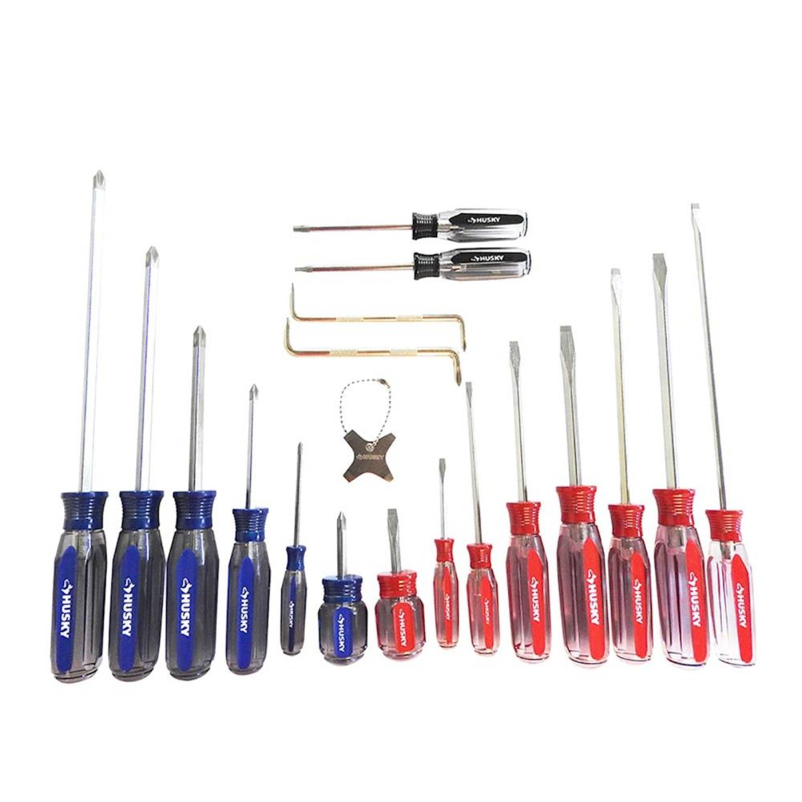 Juego De Destornilladores 40.16x31.9x2.77cm Acero 19pzs 