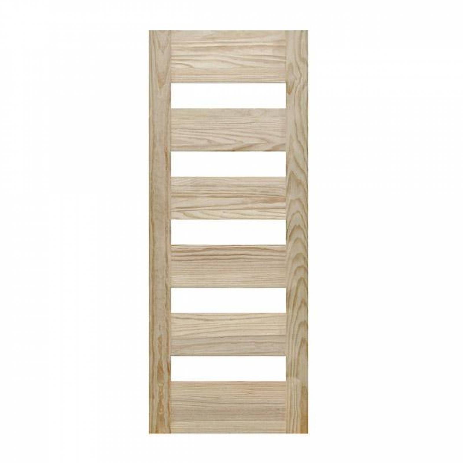 Puerta Escocia Pino 5 Vidrios 81x213 Cm 