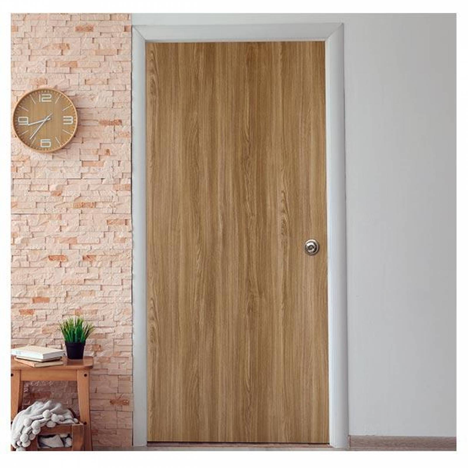 Puerta Interior Flexible Nogal 213x70cm 