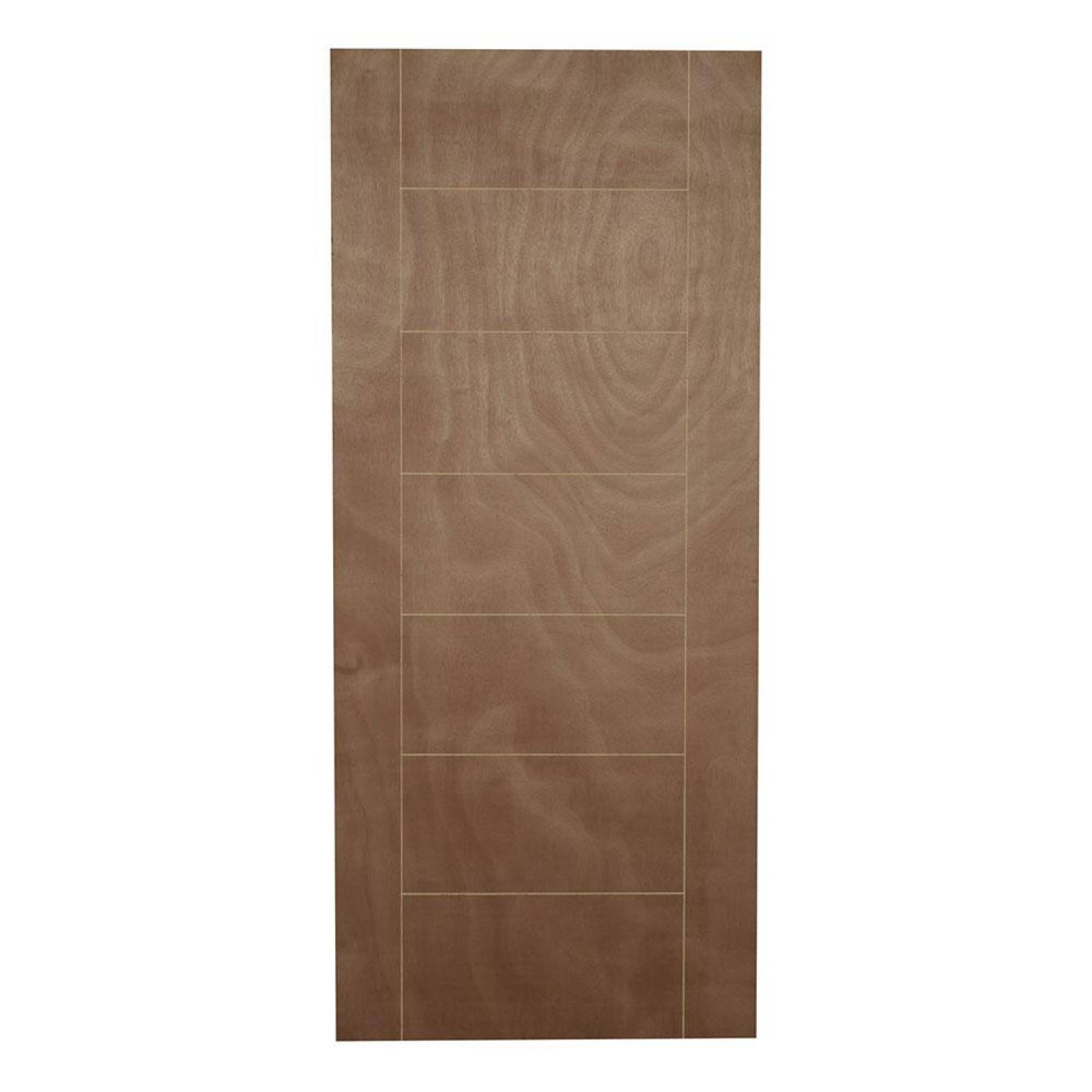 Puerta De Tambor Okume Rayada 90 X 213 X 3.5 Cm 