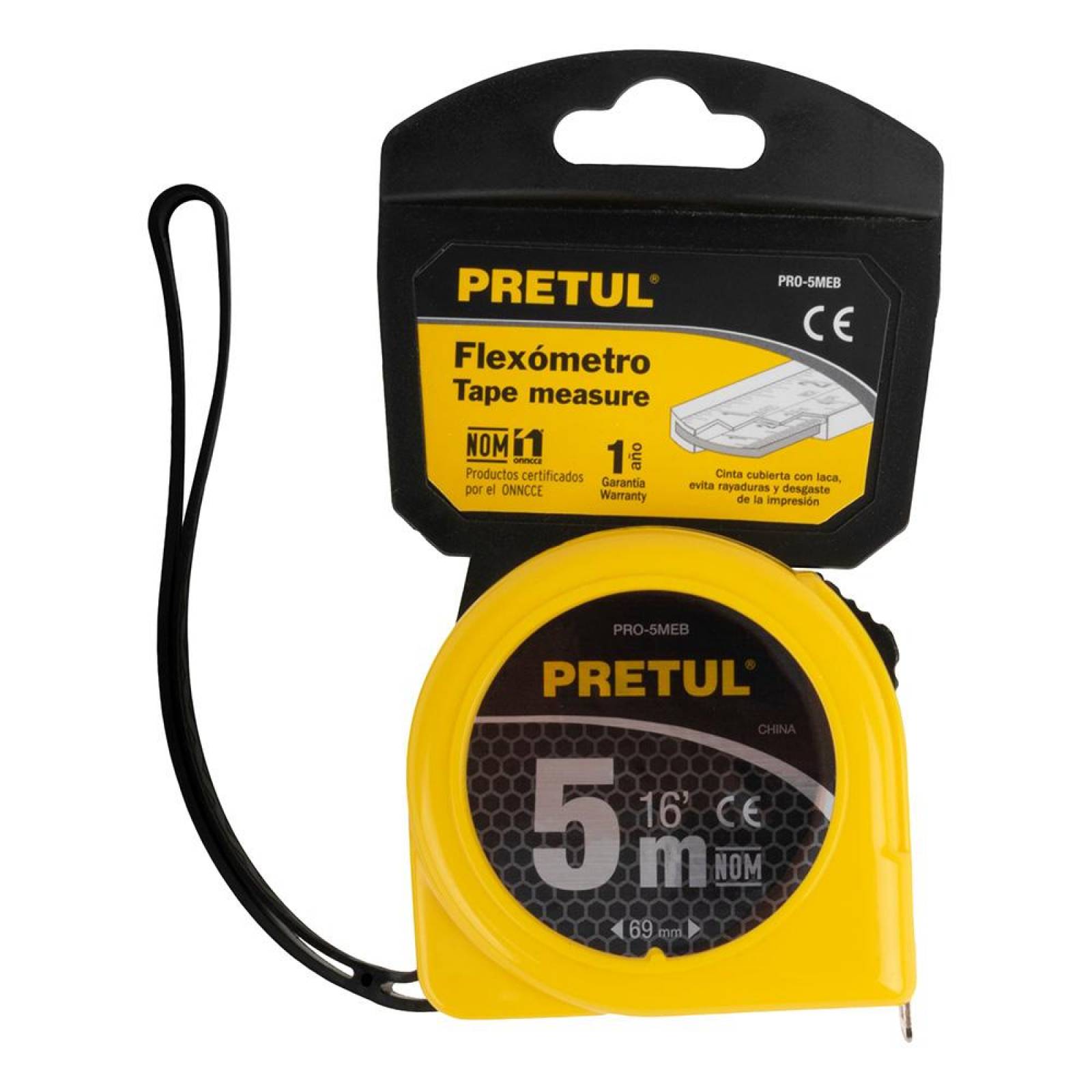 Flexómetro/cinta Métrica De 5 Metros Pretul 