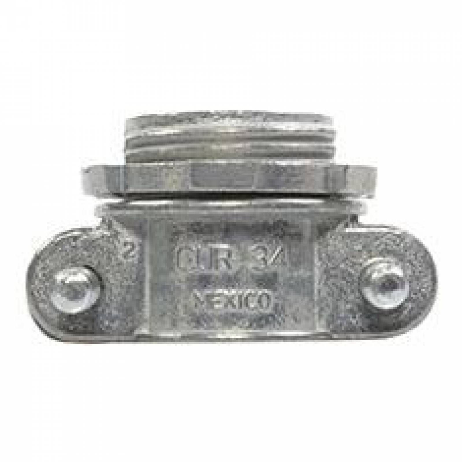 Conector Uso Rudo 3/4 Pulgada Plata
