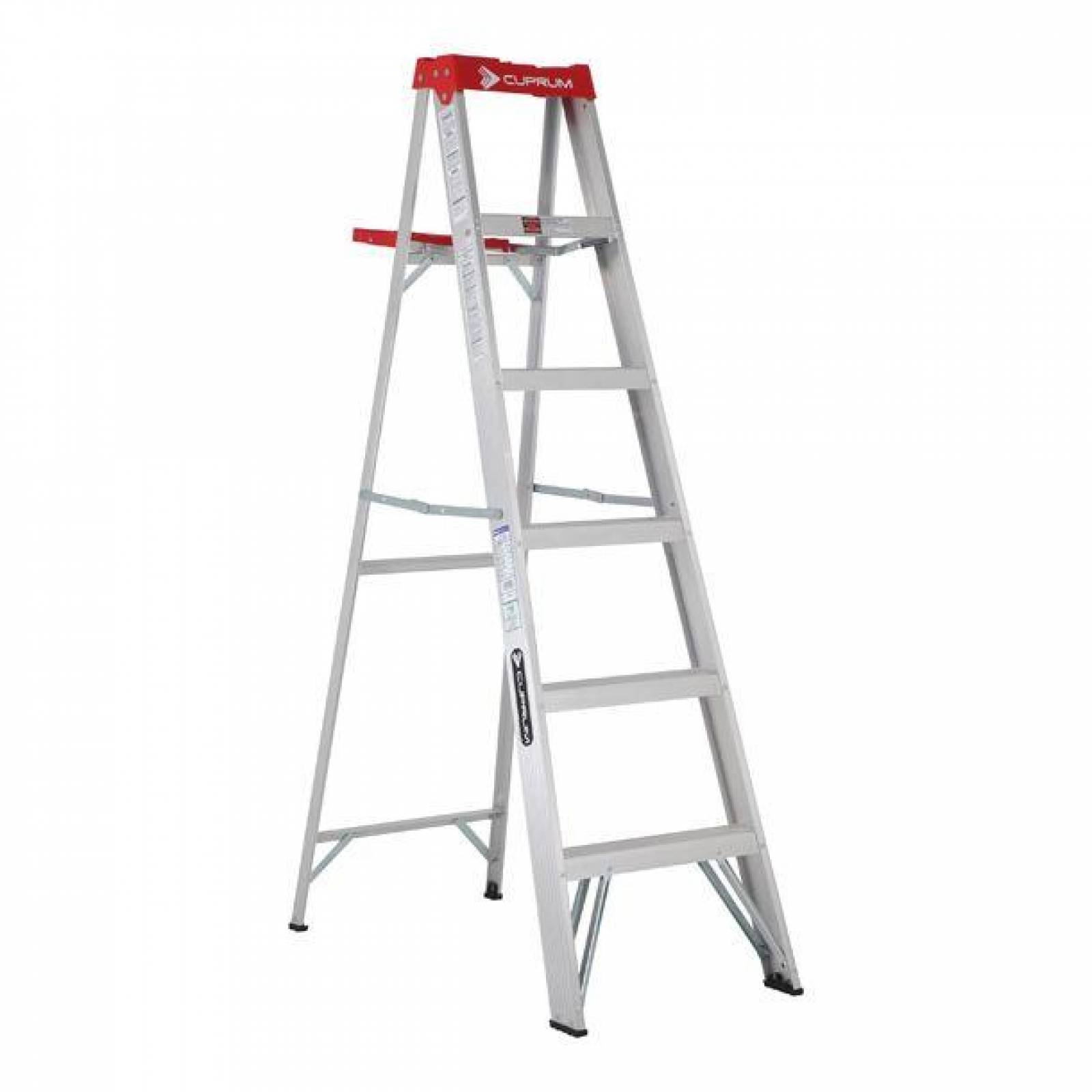 Escalera Tijera Aluminio T-iii 6 Pies De 5 Escalones 