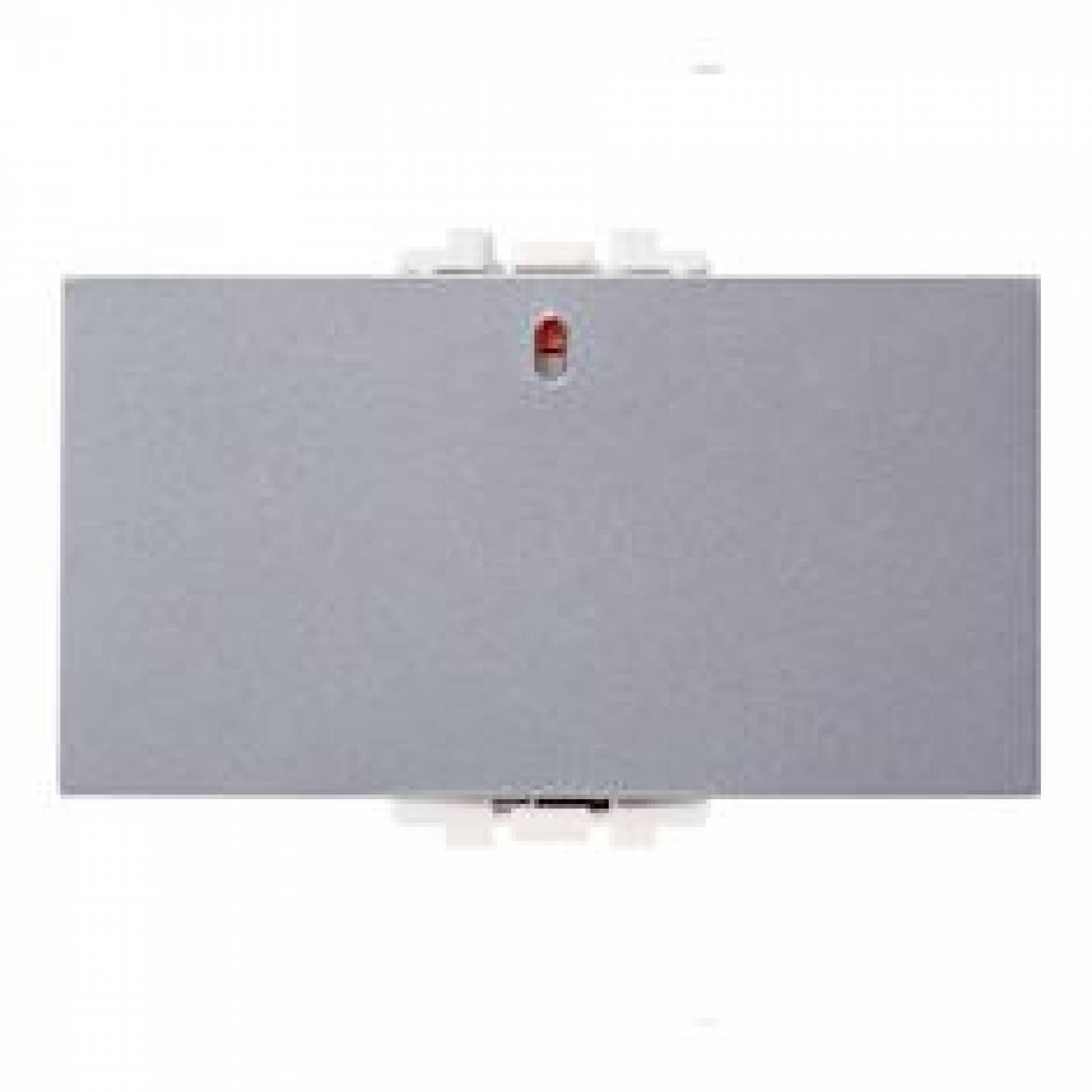 Apagador Sencillo Metal Satin 3 Modulos 