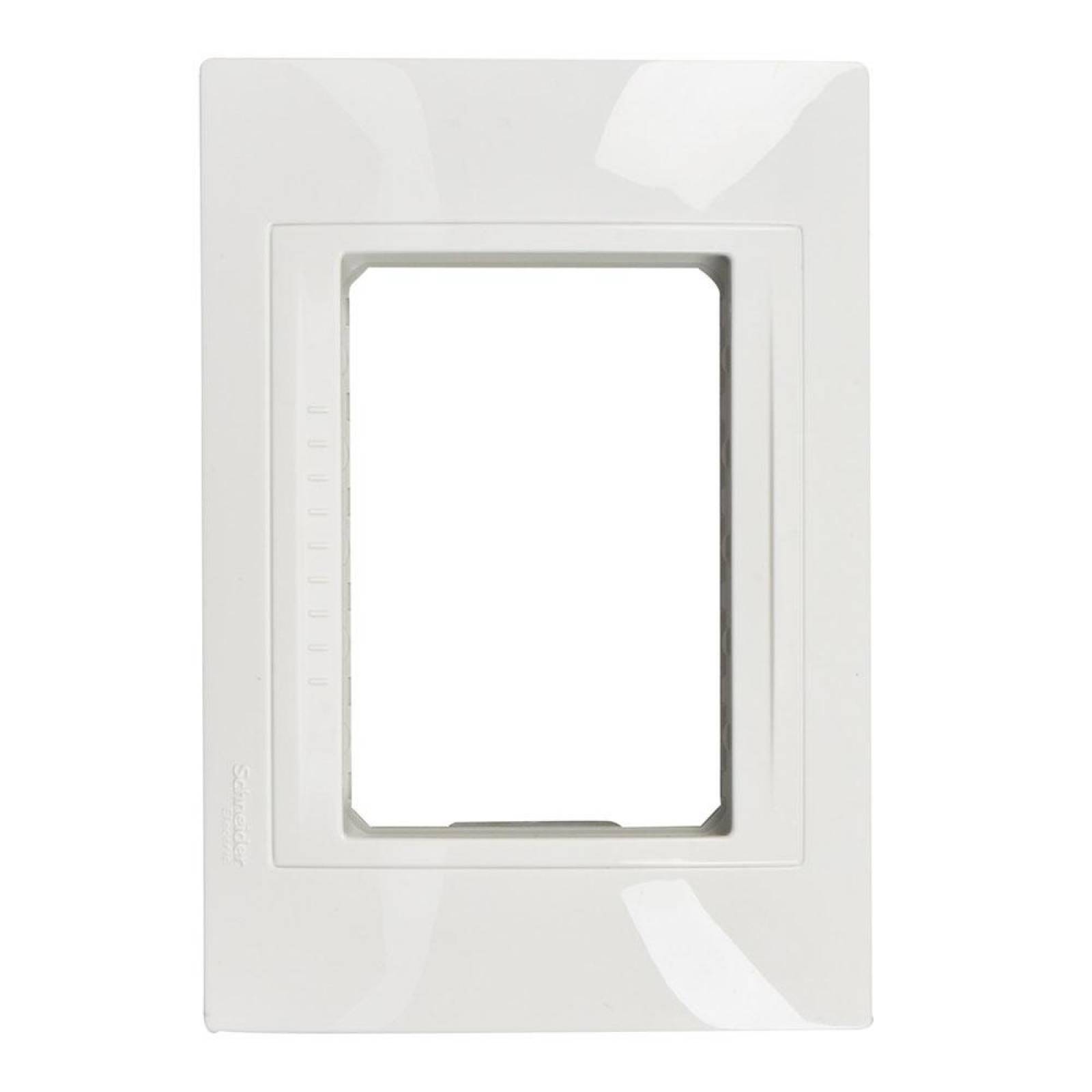 Placa 3 Módulos Plástico Blanco