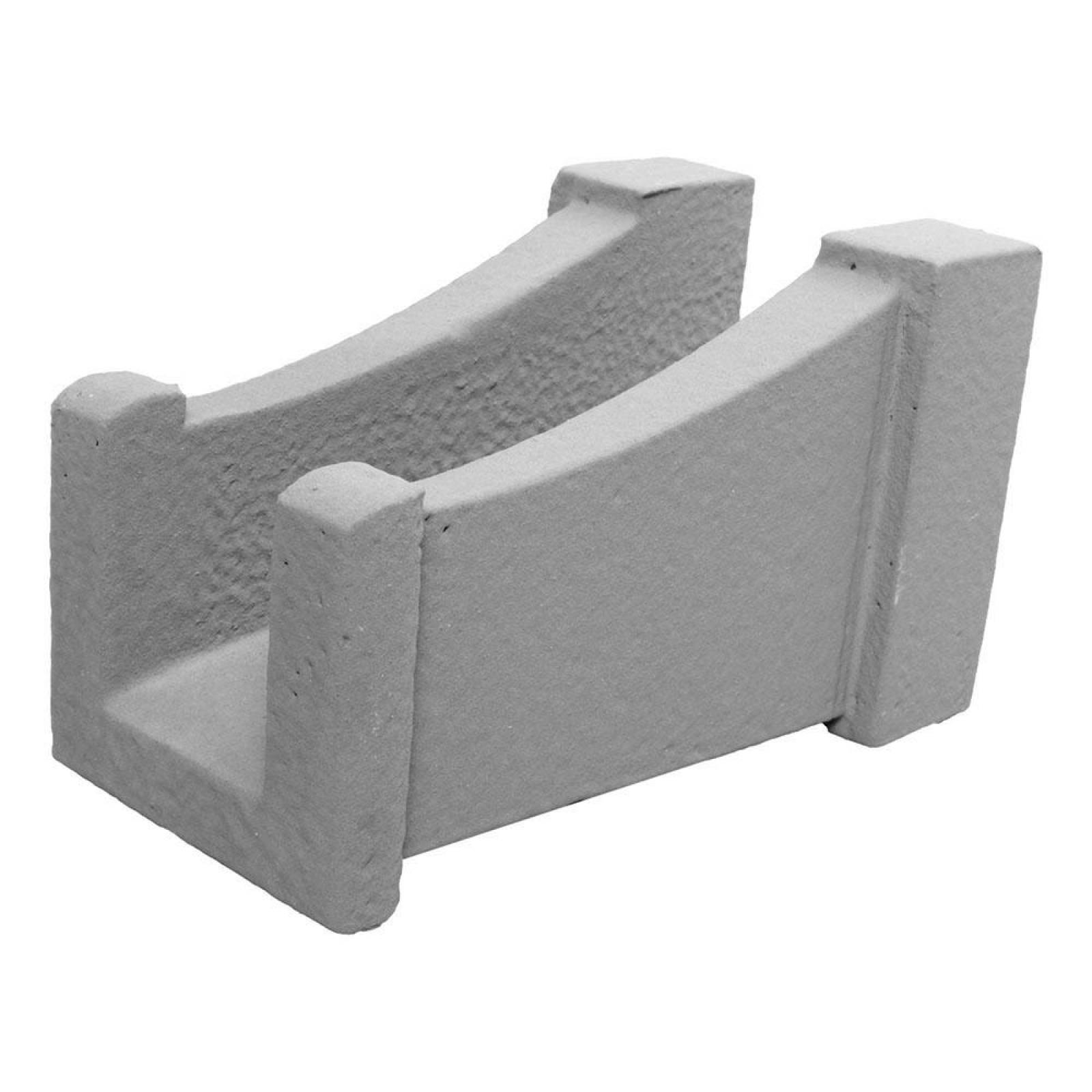 Moldura Gárgola Californiana 15 X 15 X 25 Cm Gris 