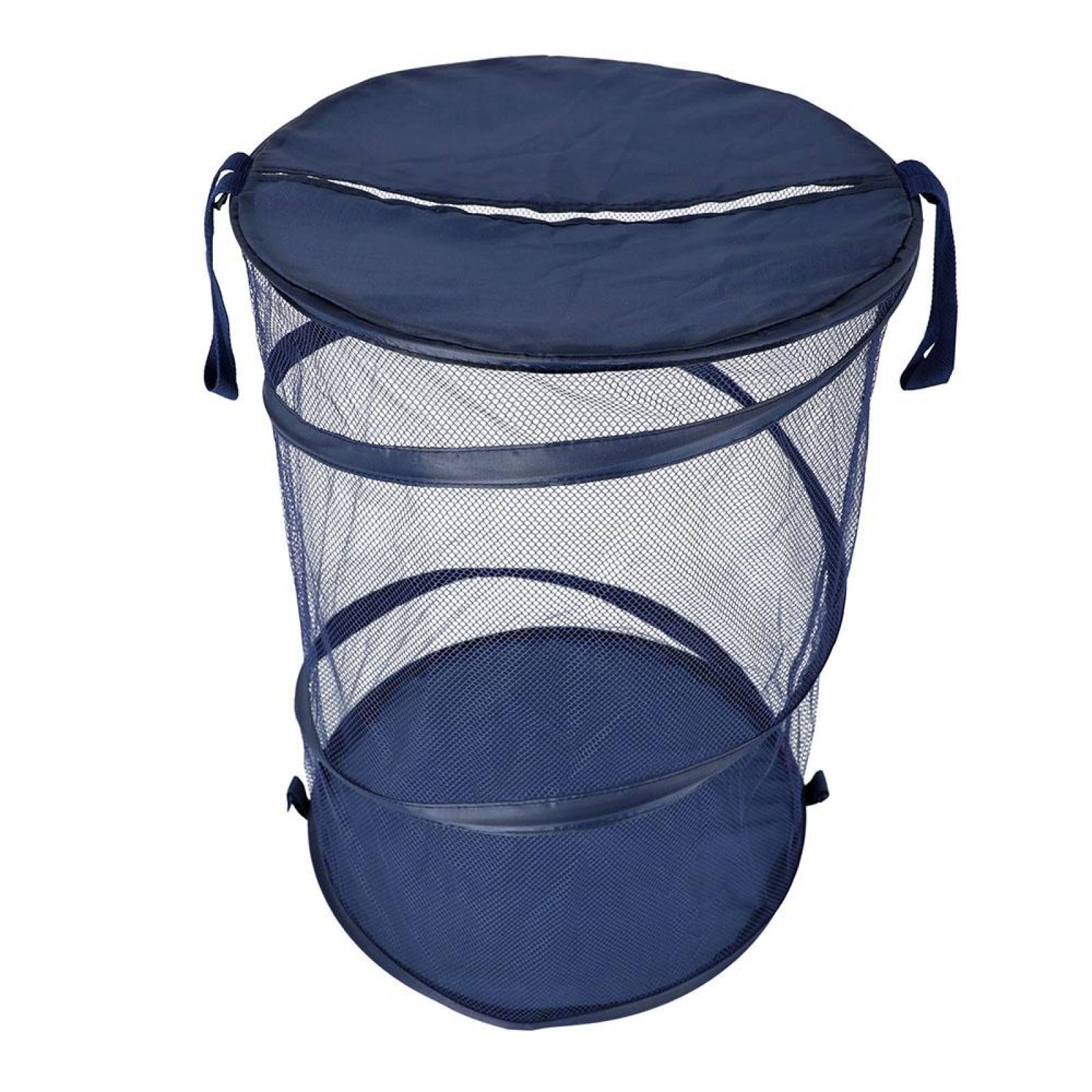 Cesto Para Ropa Poliéster De 45.7x45.7x63.5cm Azul Marino 