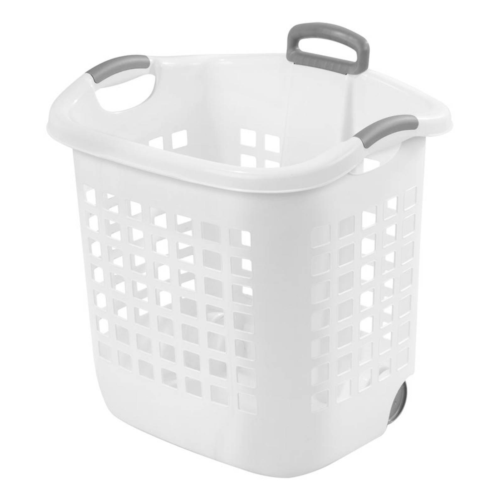 Cesta De Lavandería Multiuso Plegable con Rueditas Laundry Blanco