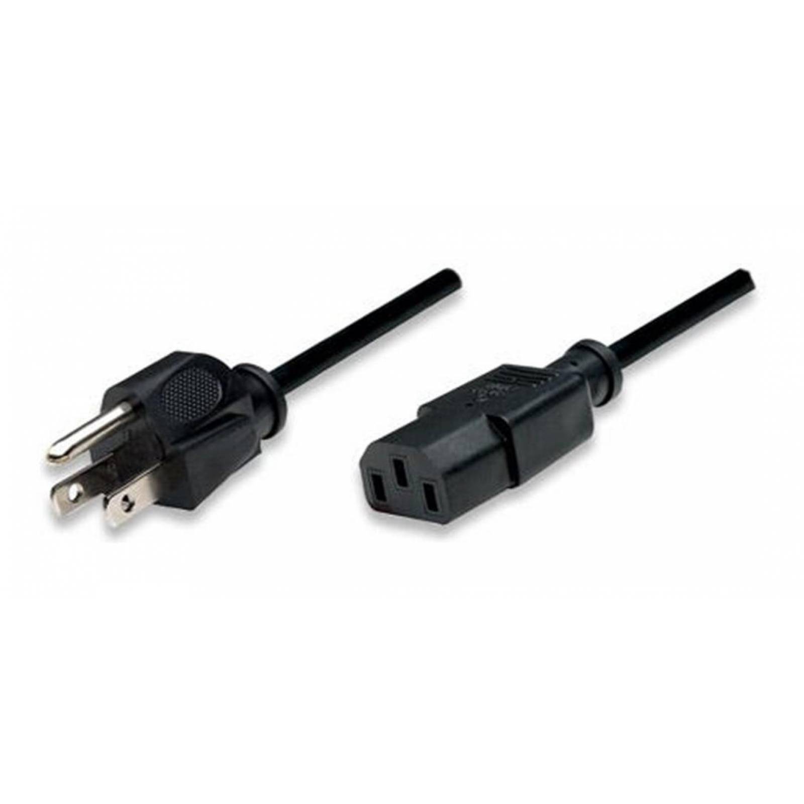 Cable Corriente Cpu/mon-pared Manhattan 1.8m Bolsa 300179 