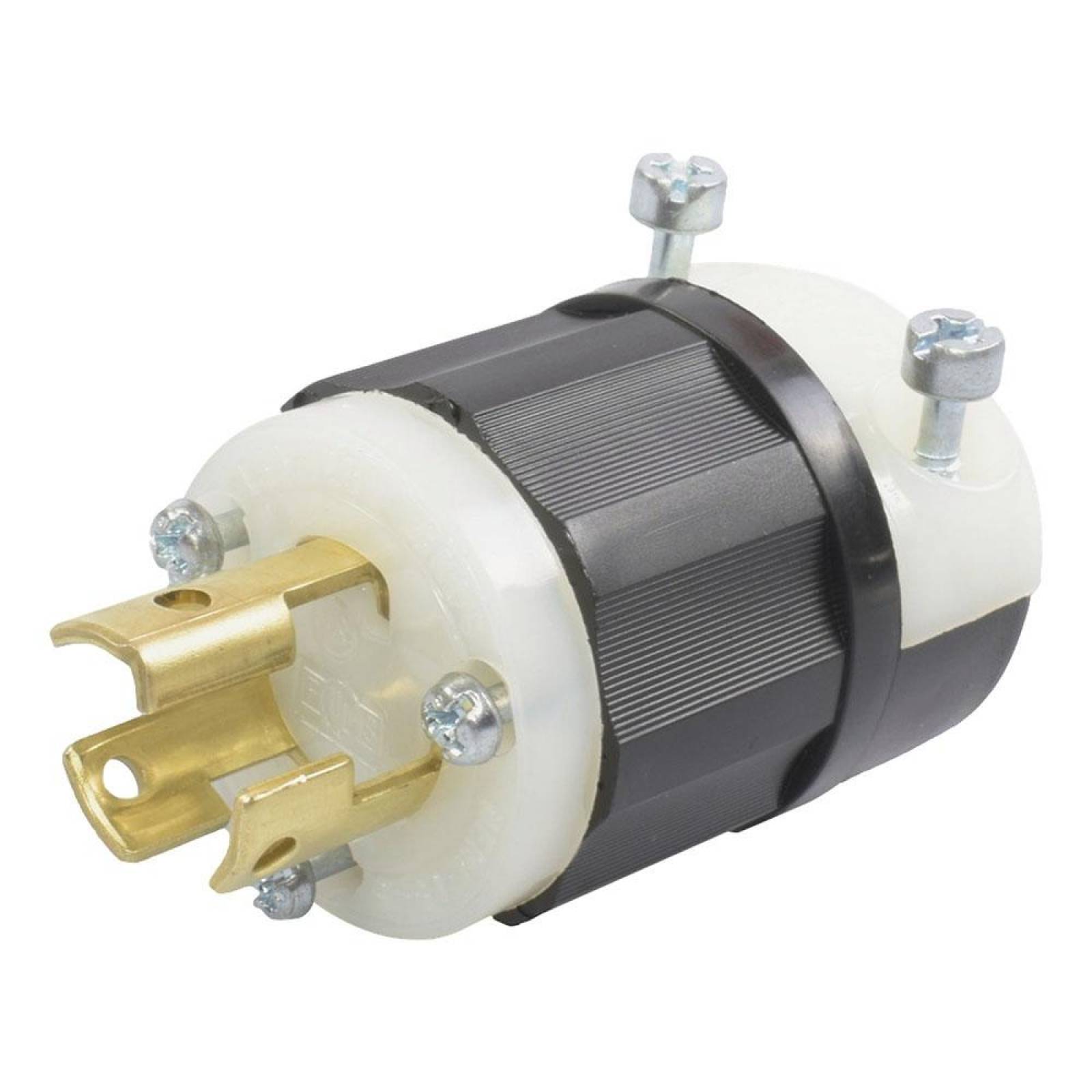 Clavija Media Vuelta 15 Amperes 125 Volts Negro Leviton 