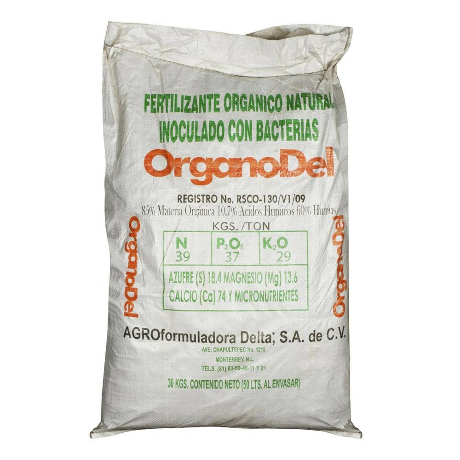 Fertilizante De 30 Kg Café Organodel 