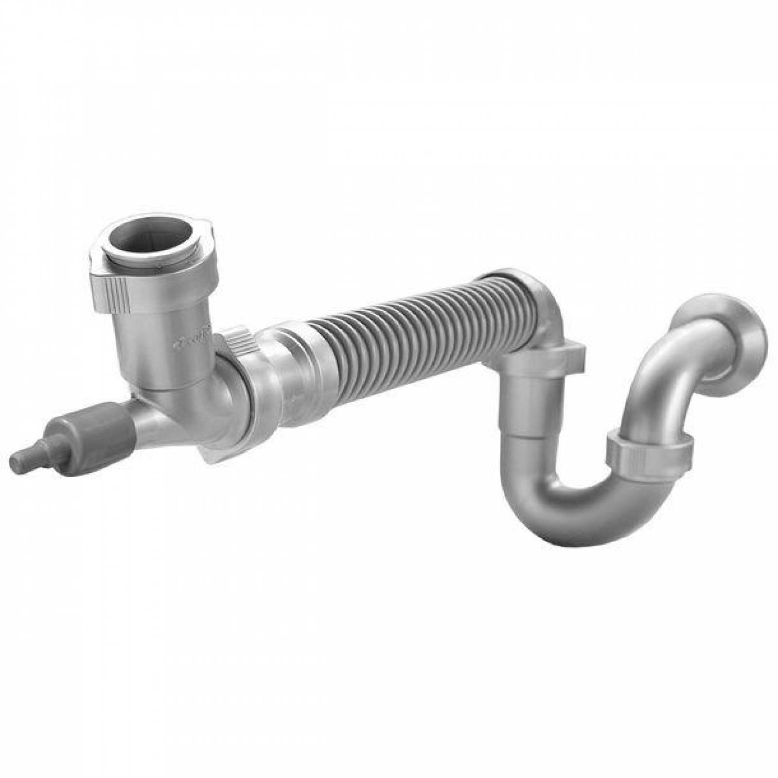 Trampa Flexible Doble Para Lavabo 