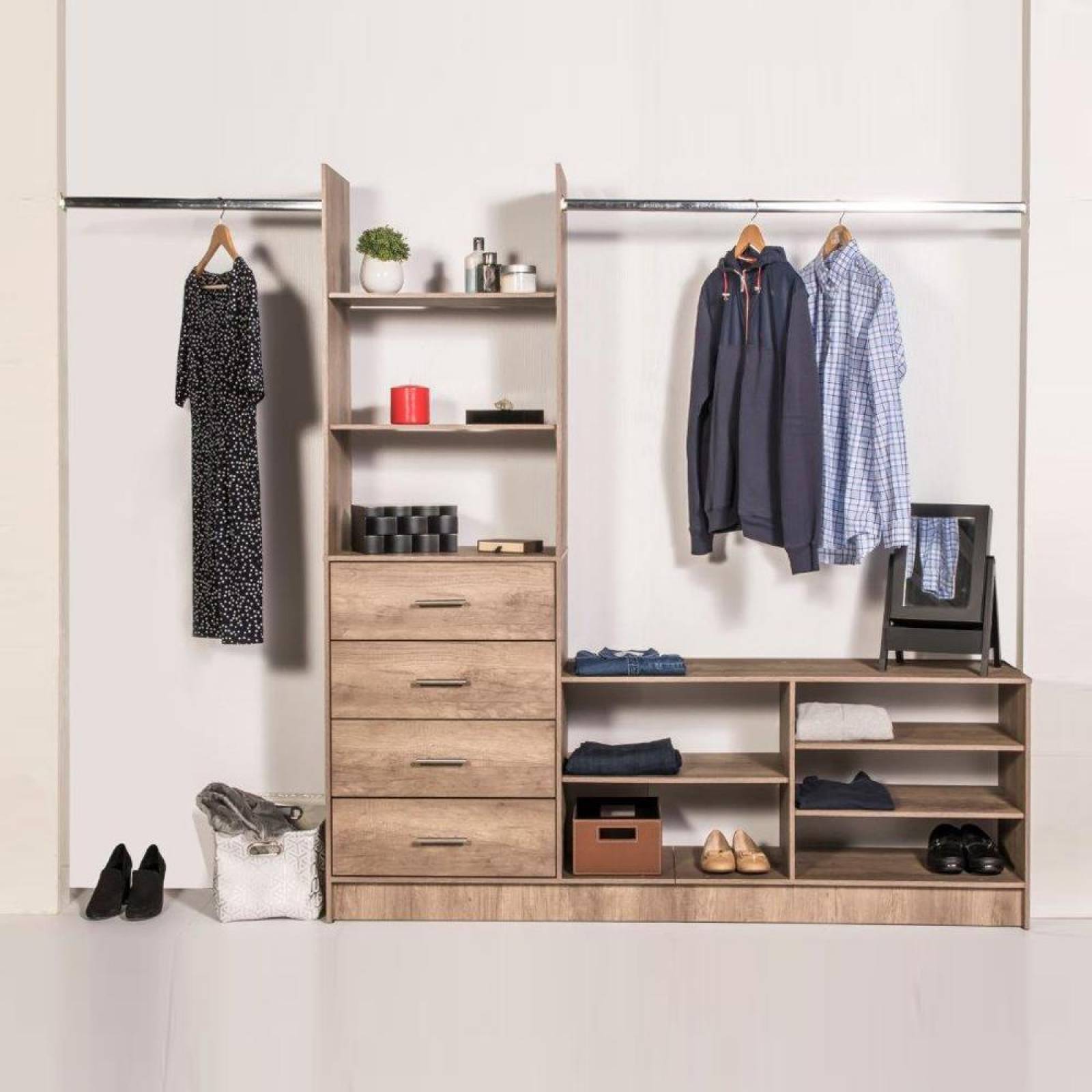 Closet Horizontal 4 Cajones Pueblo 240cm 