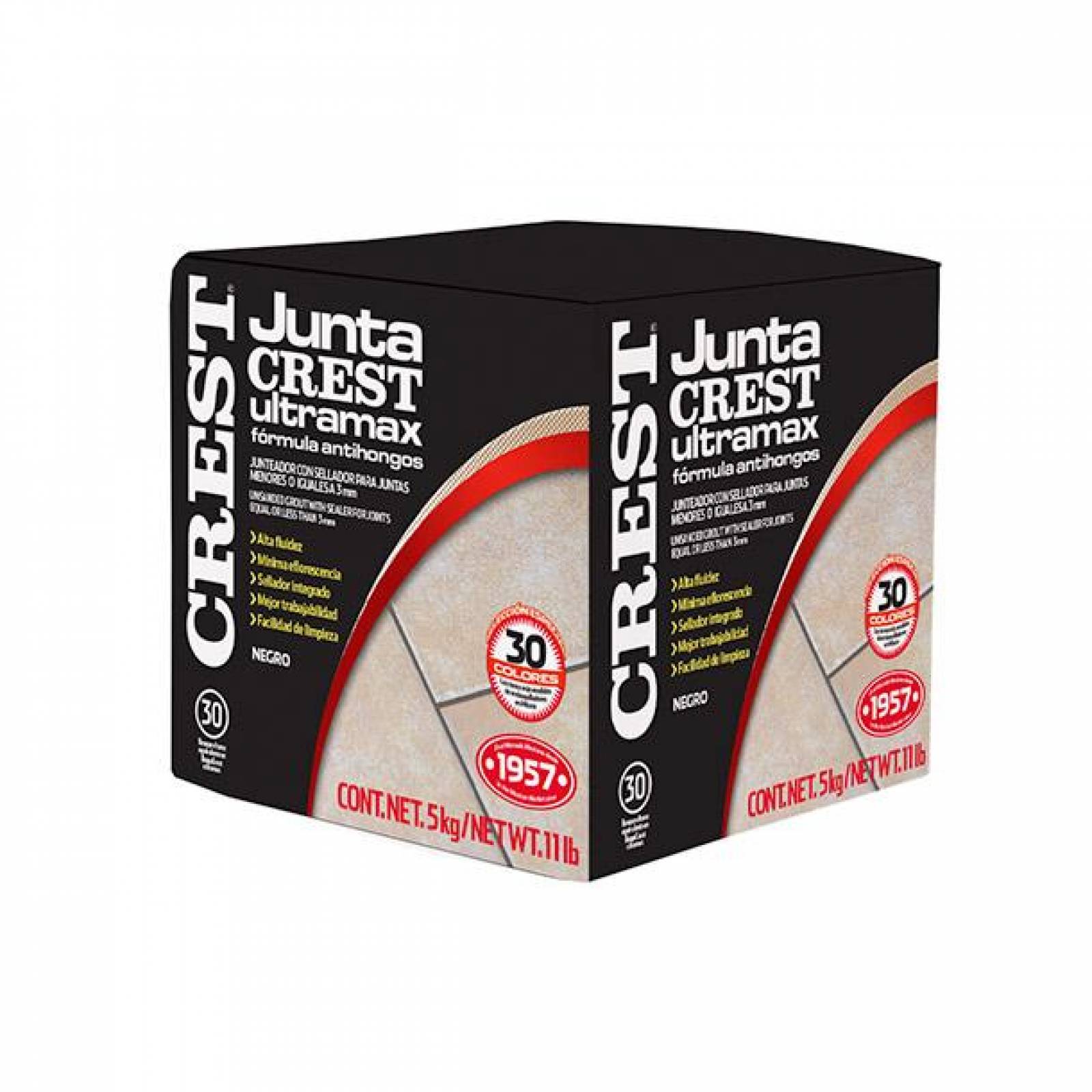 Junta Crest Ultra Max Negro 5 Kg Crest