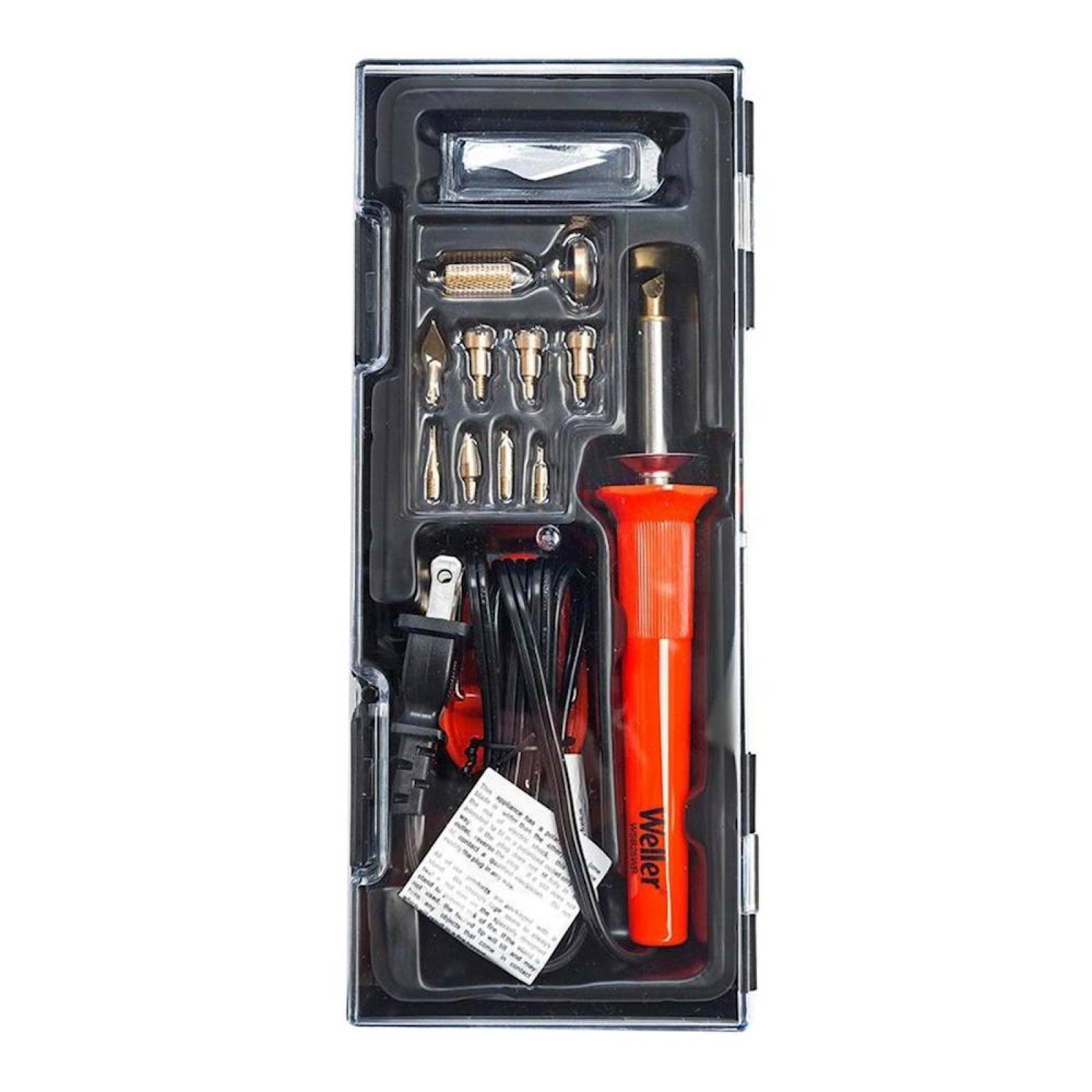 Cautín Pirograbador 25 W Con 15 Puntas Y Estuche W