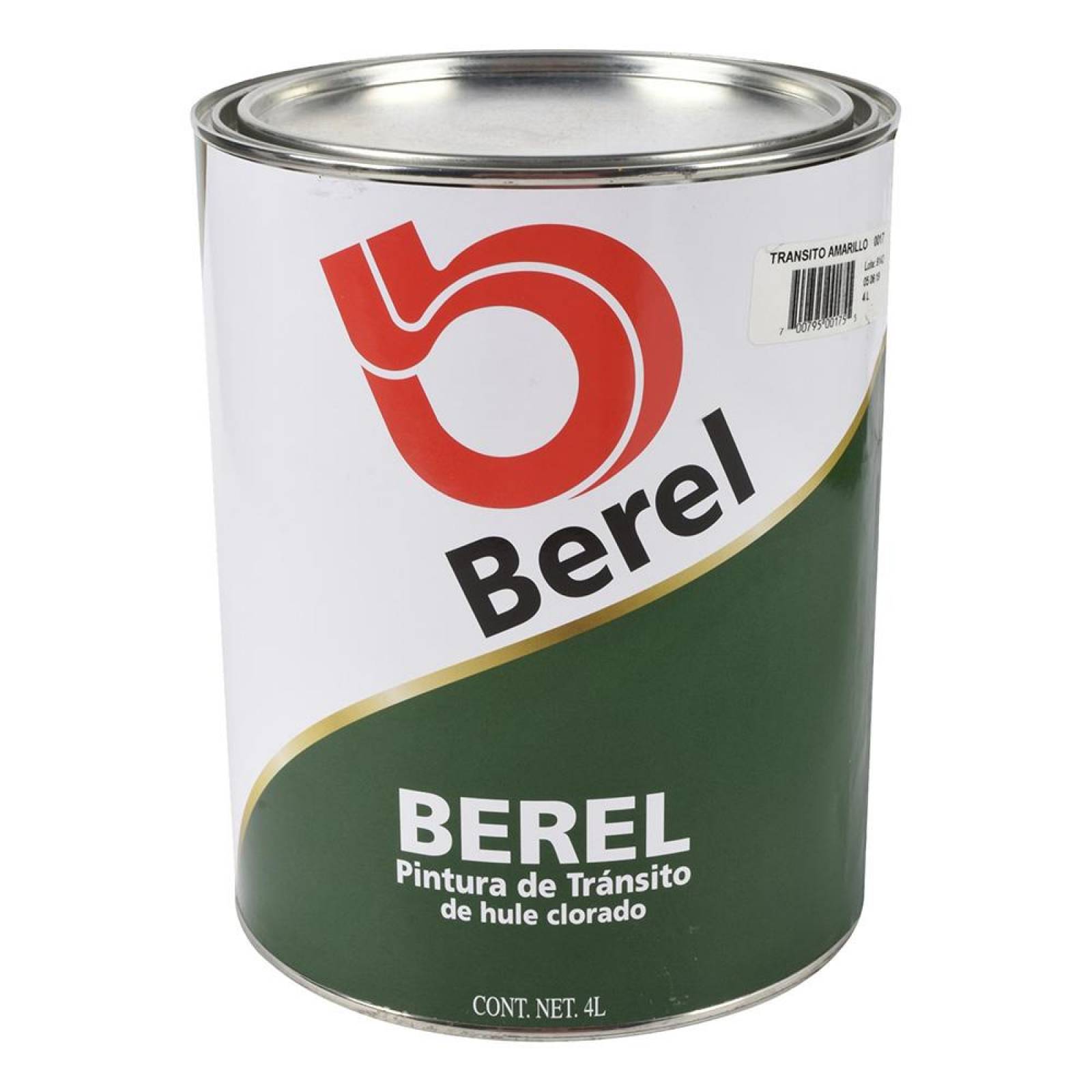 Pintura De Tránsito Para Exterior Berel 4 Litros 