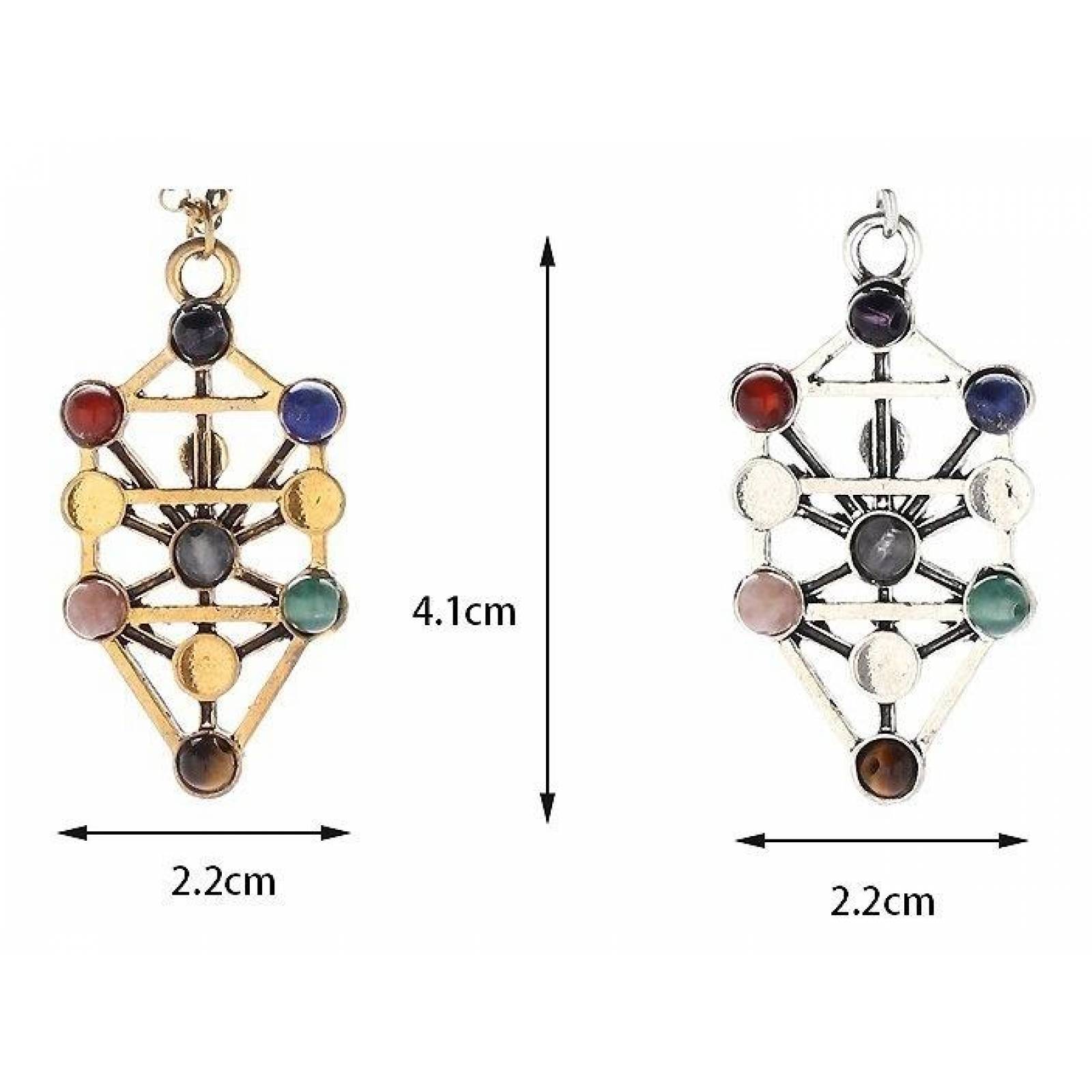 Collar Energético Con Dije 7 Chakras J-029 MODELO 12