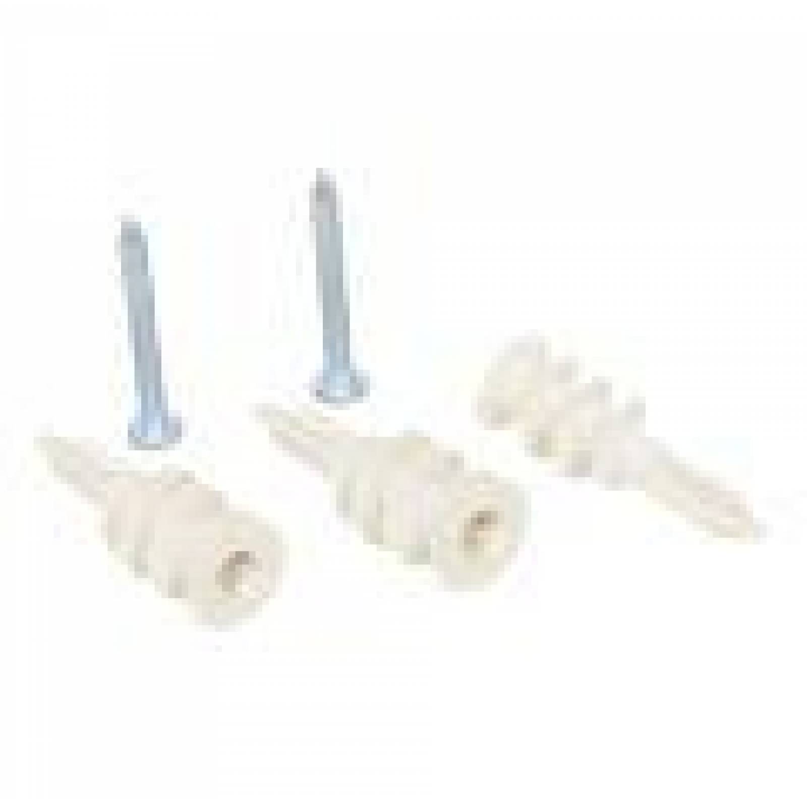 Taquete Para Pared Hueca Del #8 Plata 100 Piezas 