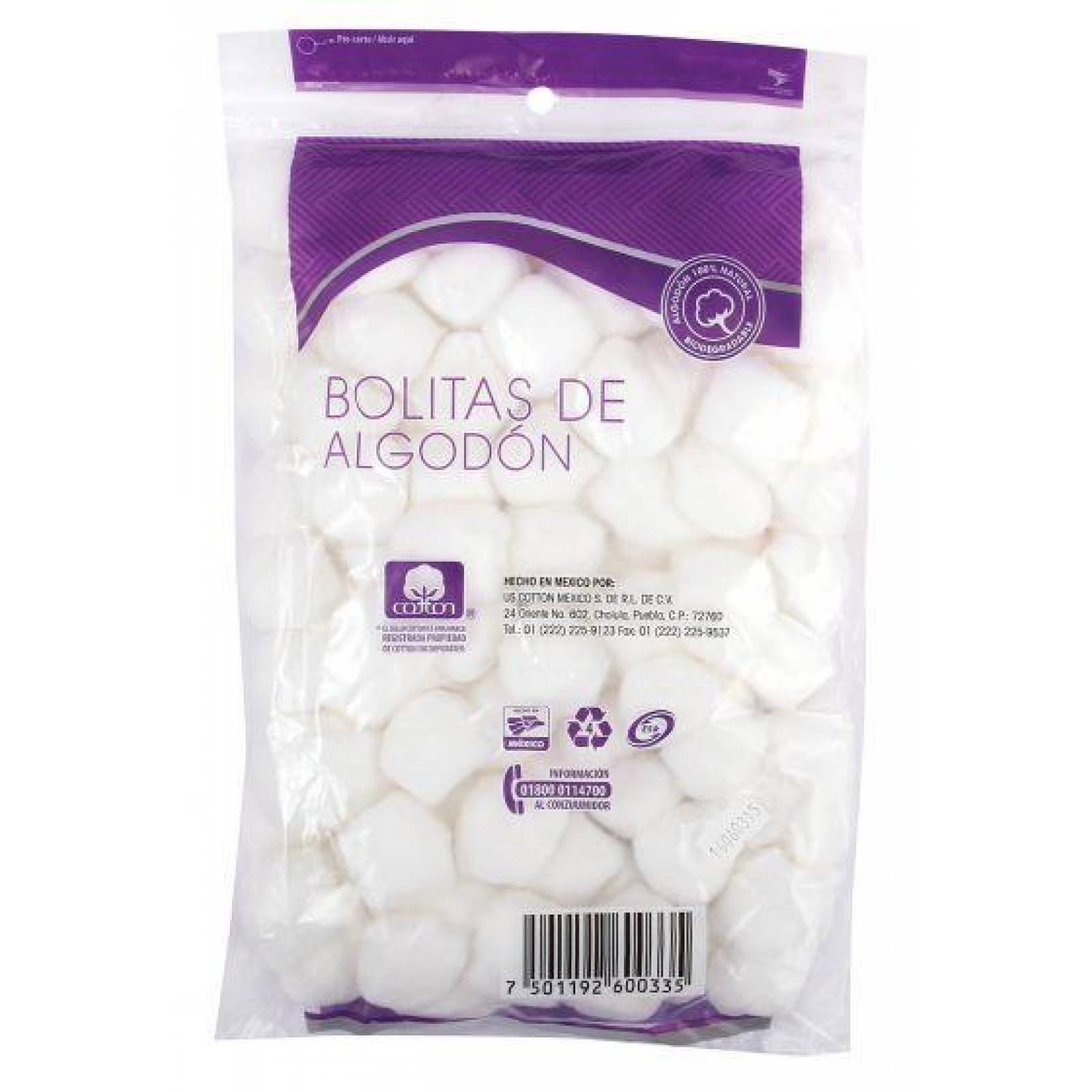 Accesorios Algodon Torundas 100 pz 