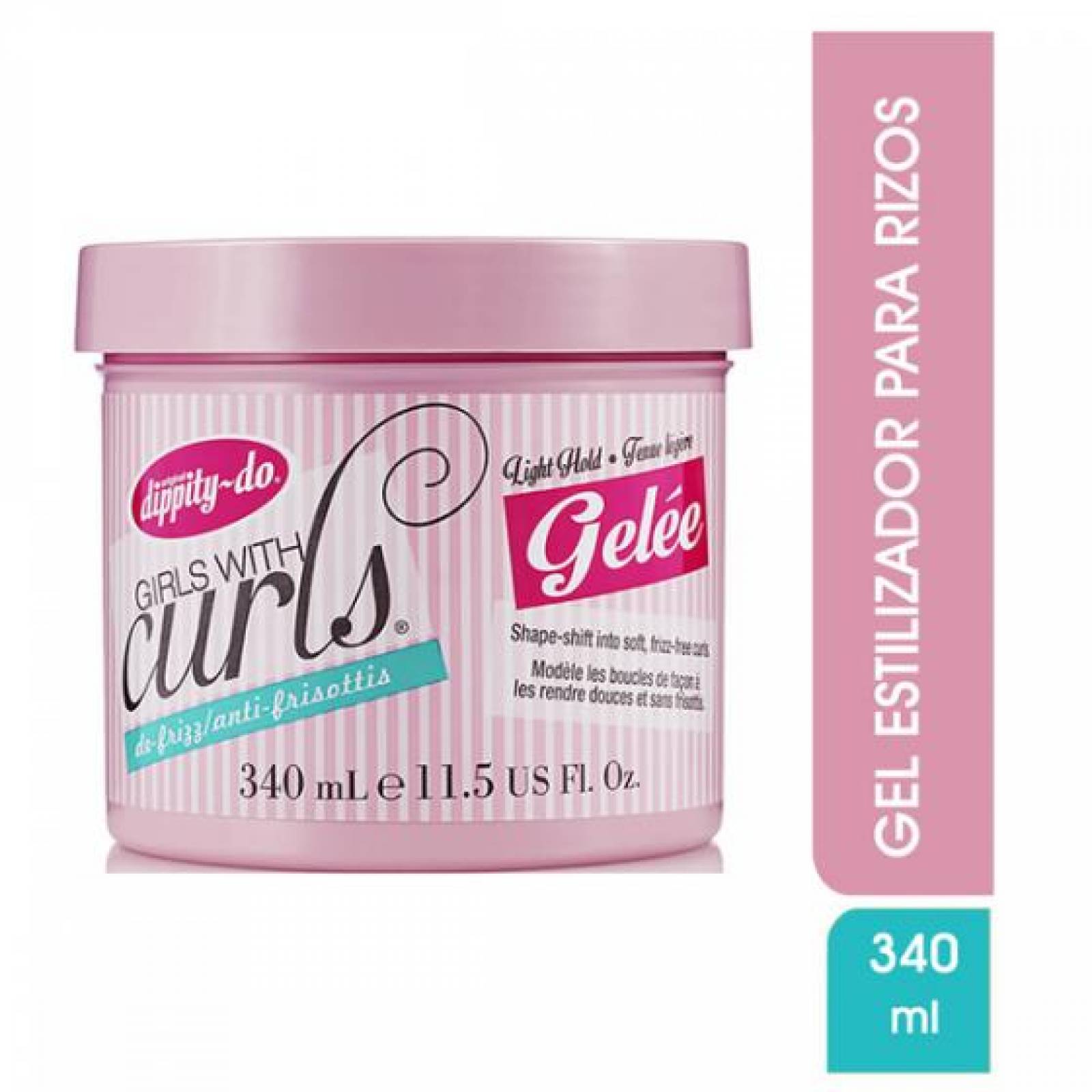 Gel Dippity-Do Gel para Rizos 340 ml 