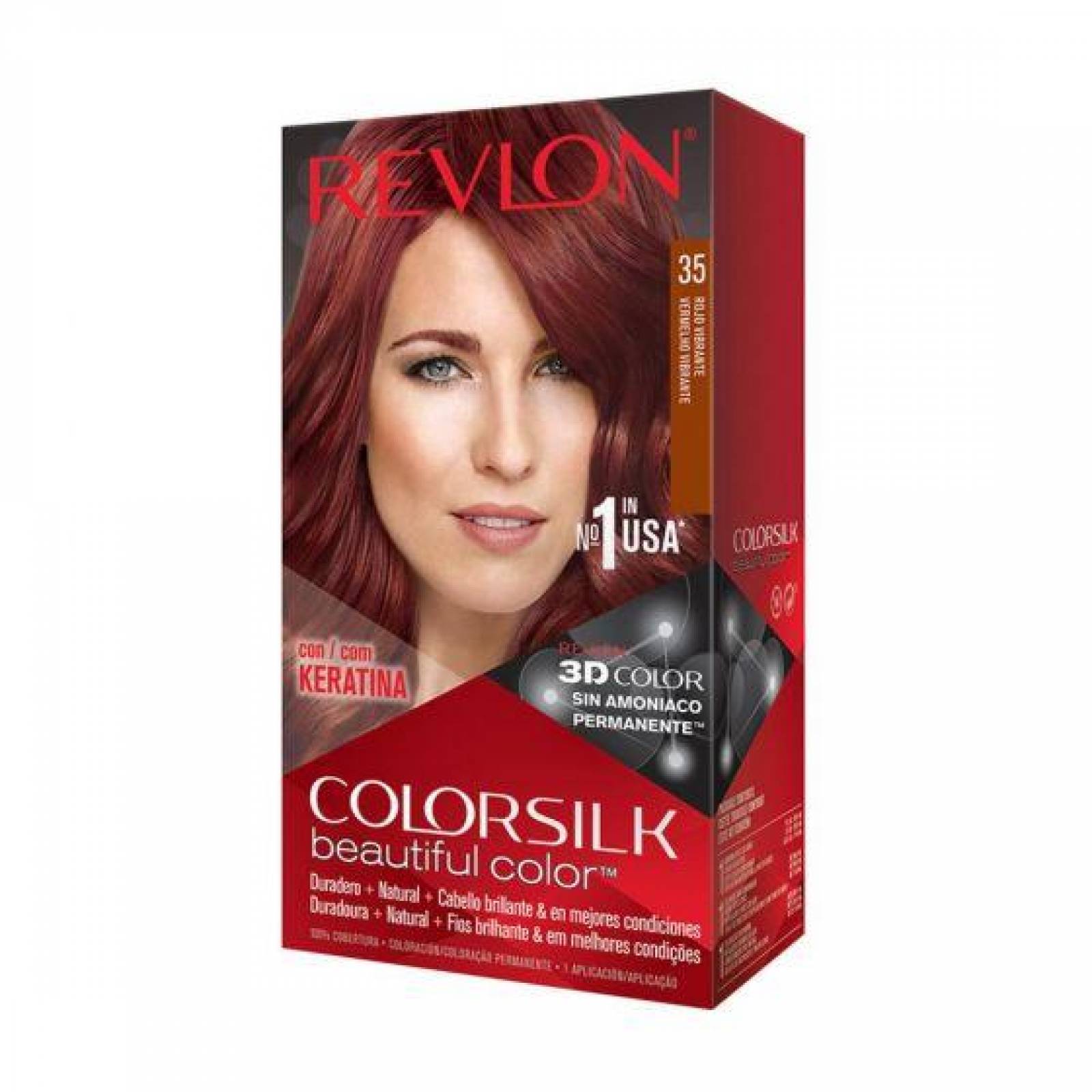 Tinte Colorsilk Rojo Vibrante Tono 35 