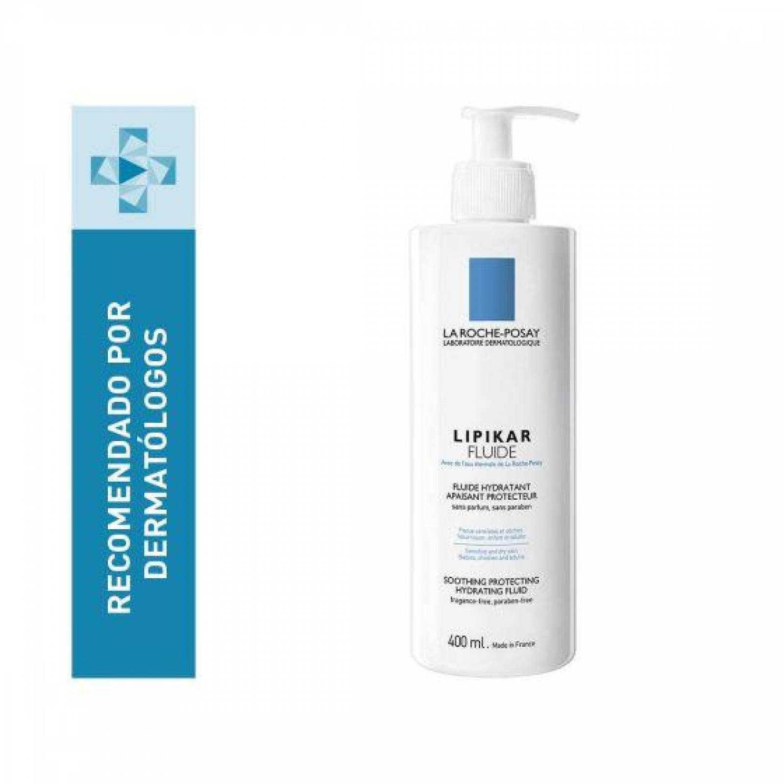 Crema Fluido Hidratante Lipikar Fluide 400 ml 