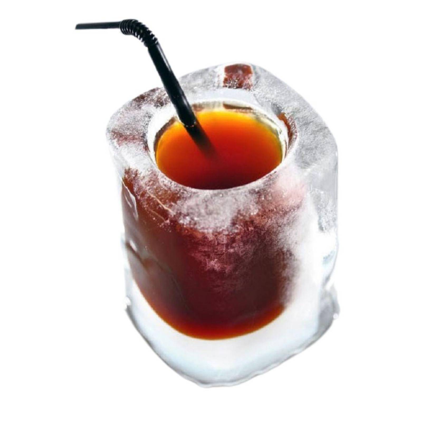 Molde 3D mini vaso de hielo bebidas frías silicón V-237 Multicolor