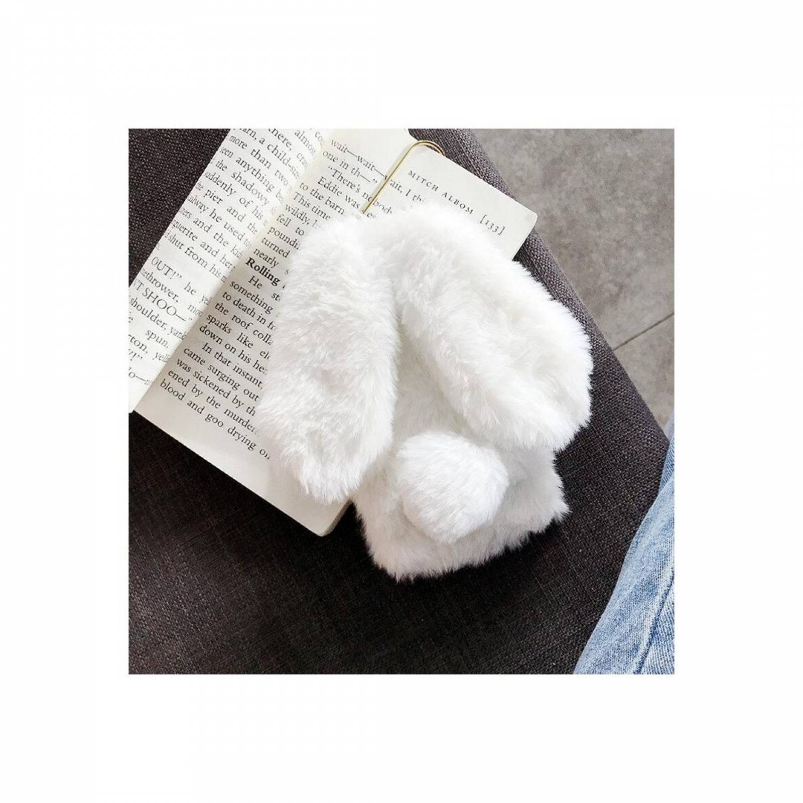 Funda conejo peluche orejas telefono 11 Pro y Max A-196 iPho11 Pro Bla