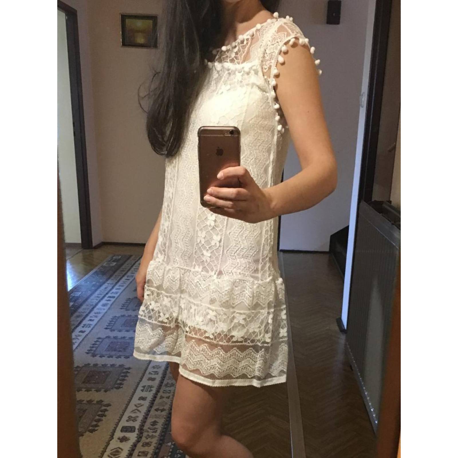 Vestido Casual Verano Sin Mangas De Encaje J-068 