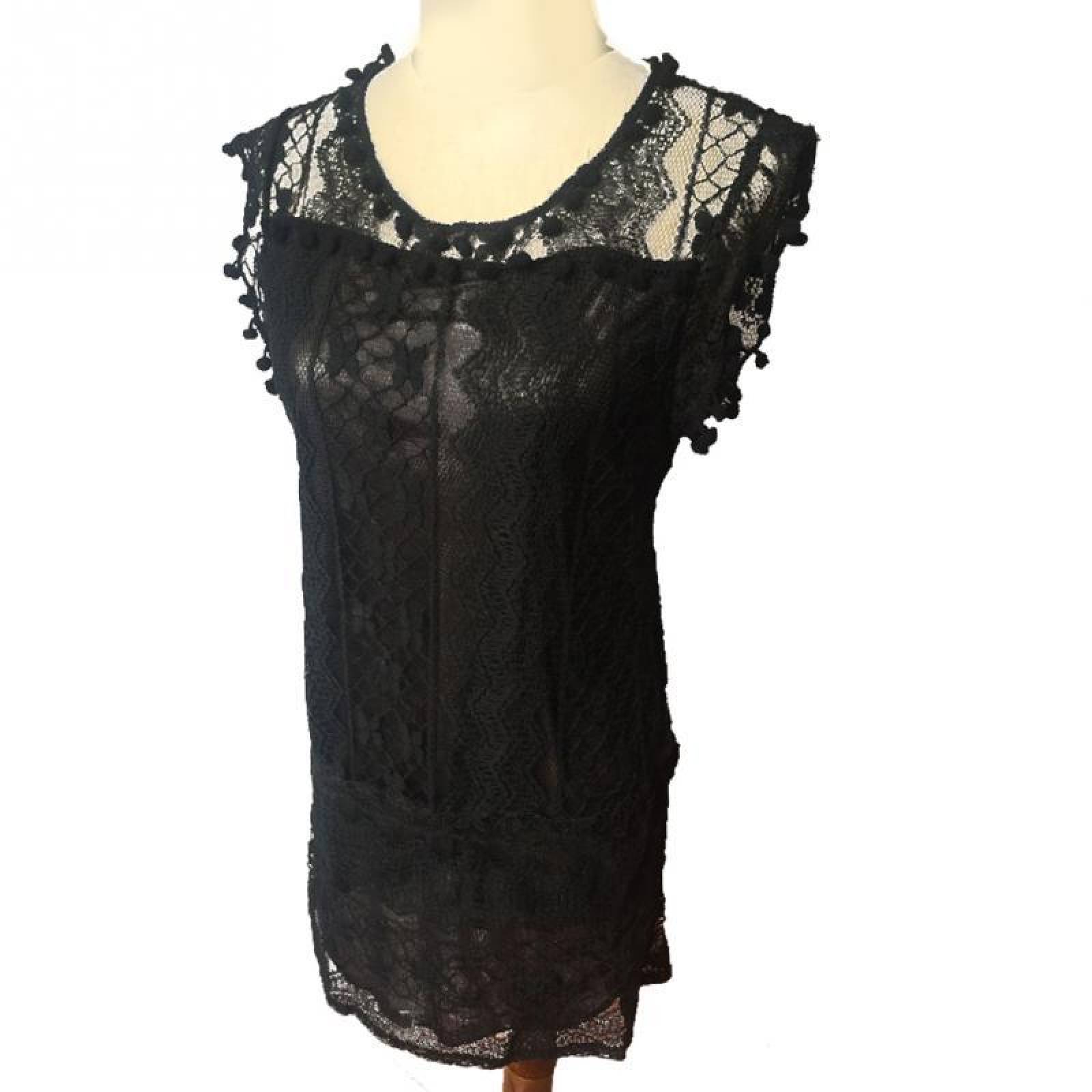 Vestido Casual Verano Sin Mangas De Encaje J-068 