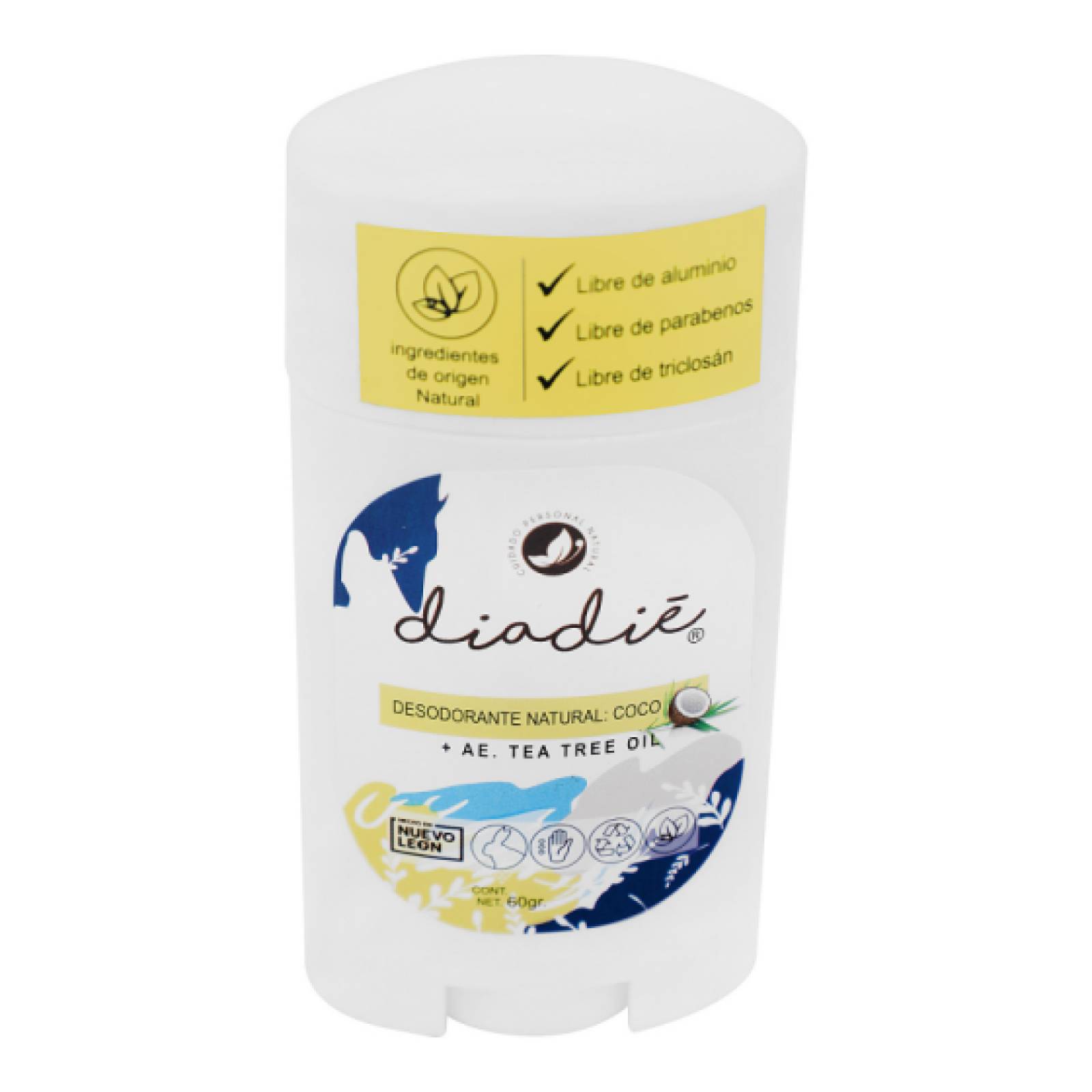 Desodorante Natural Coco en Barra 60 gr 